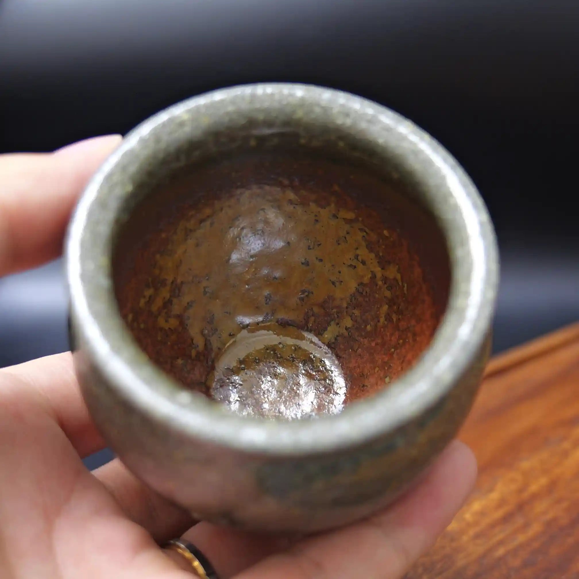 Handmade Wood-Fired Coarse Clay Master Teacup