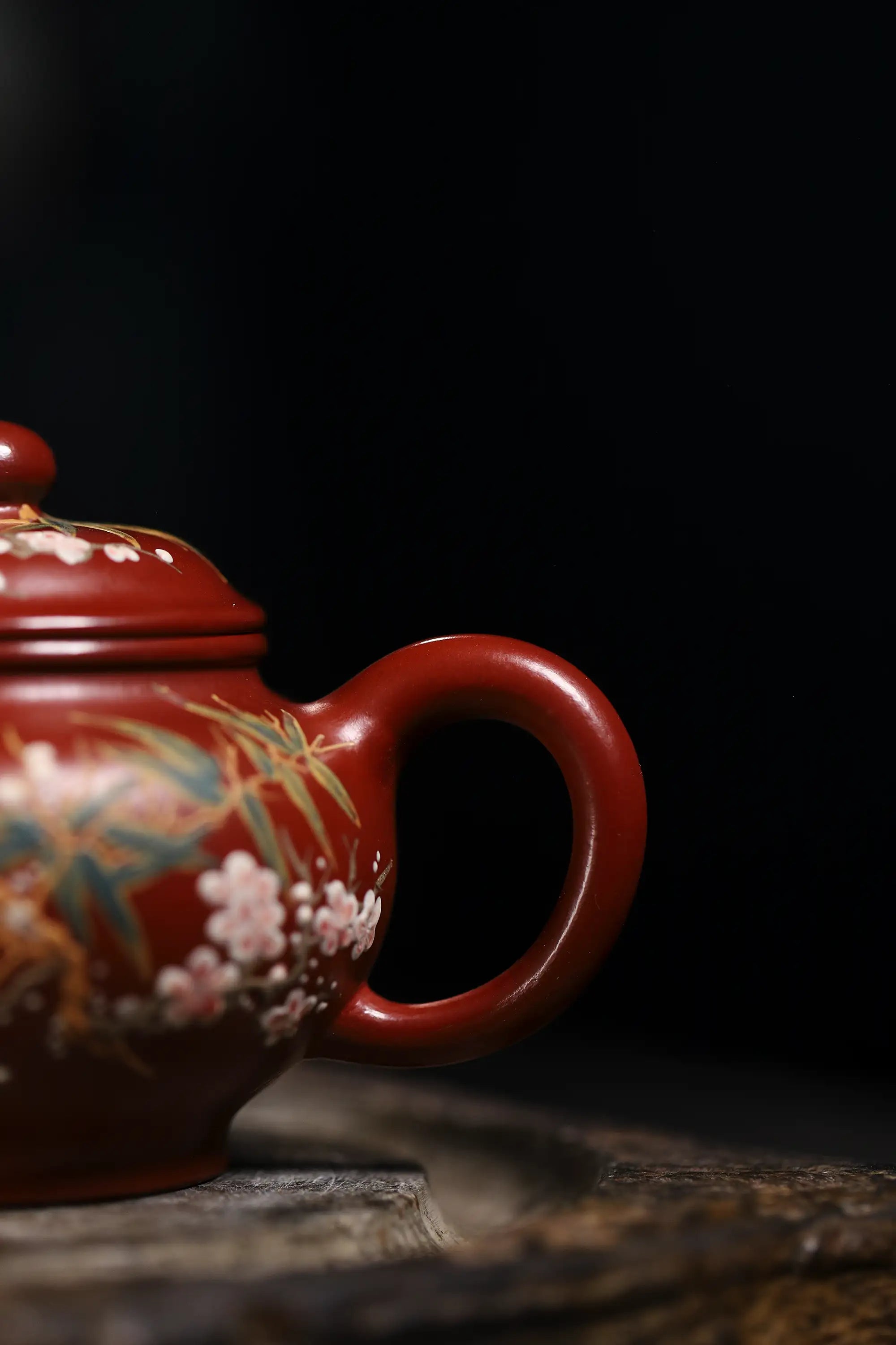 Magpie & Plum Blossom Painting Fully Handmade Zhu Ni Clay 'Duo Zhi' Yixing Teapot
