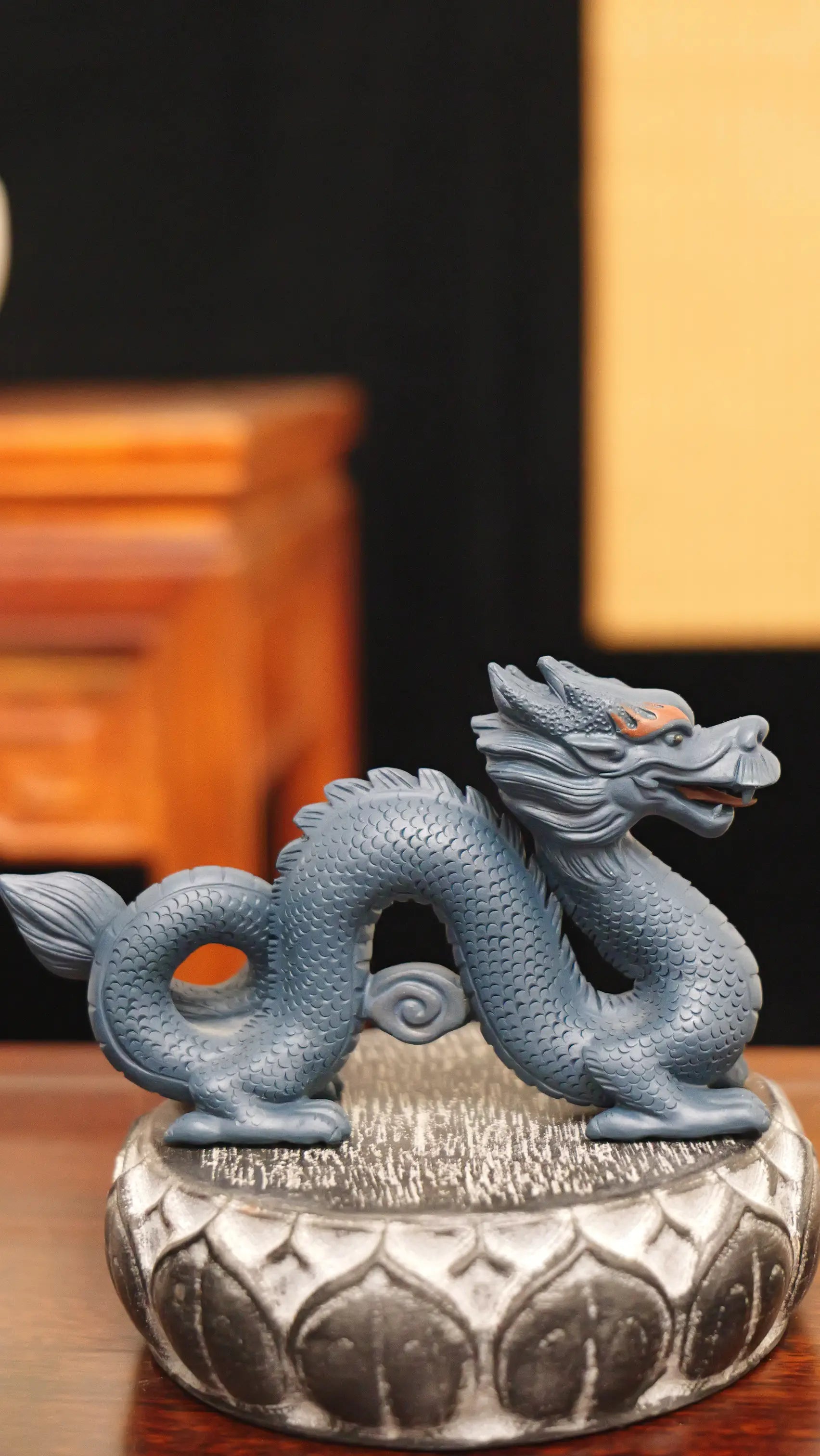 Yixing Zisha Handmade Coiled Dragon Tea Pet