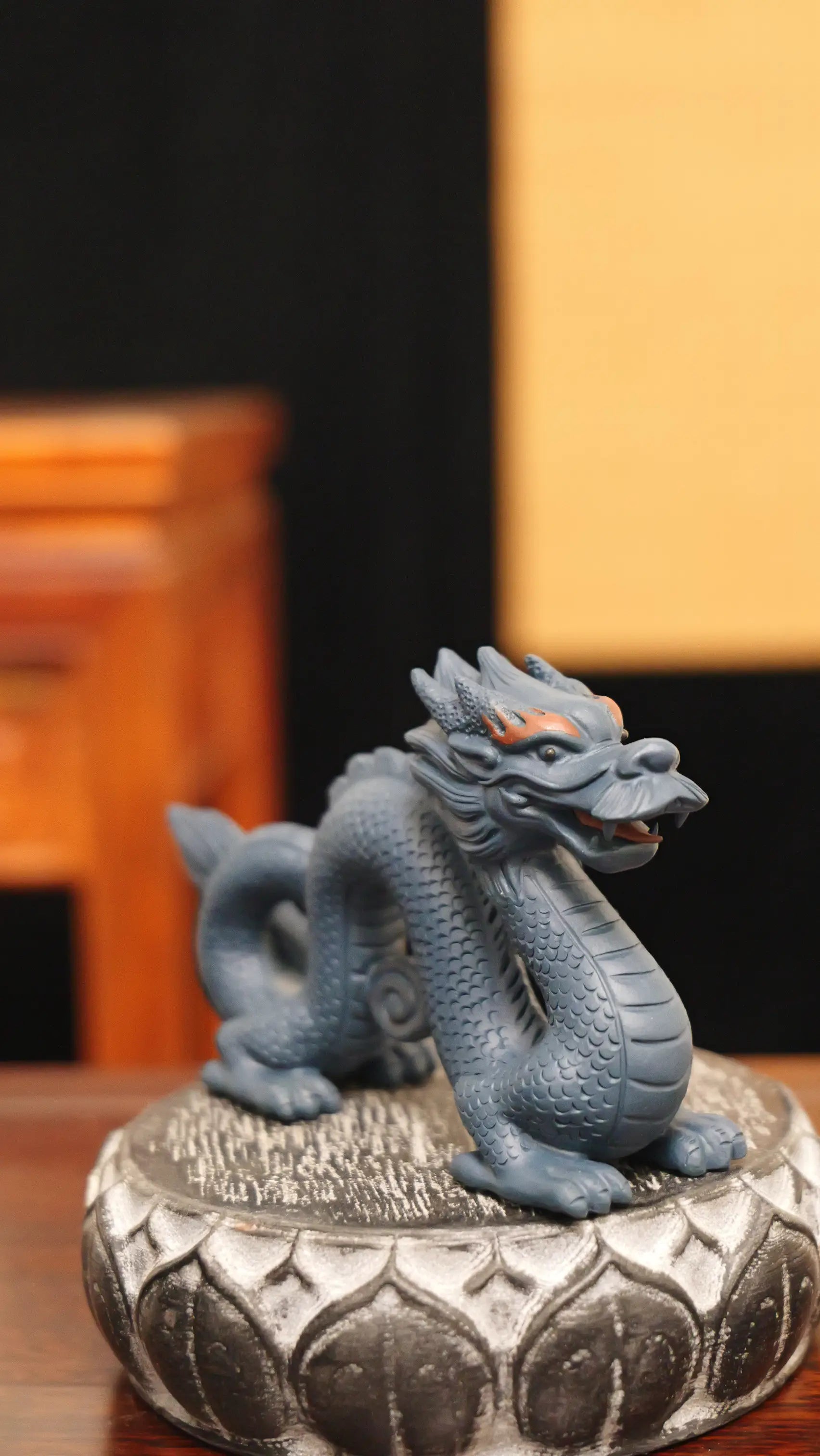 Yixing Zisha Handmade Coiled Dragon Tea Pet