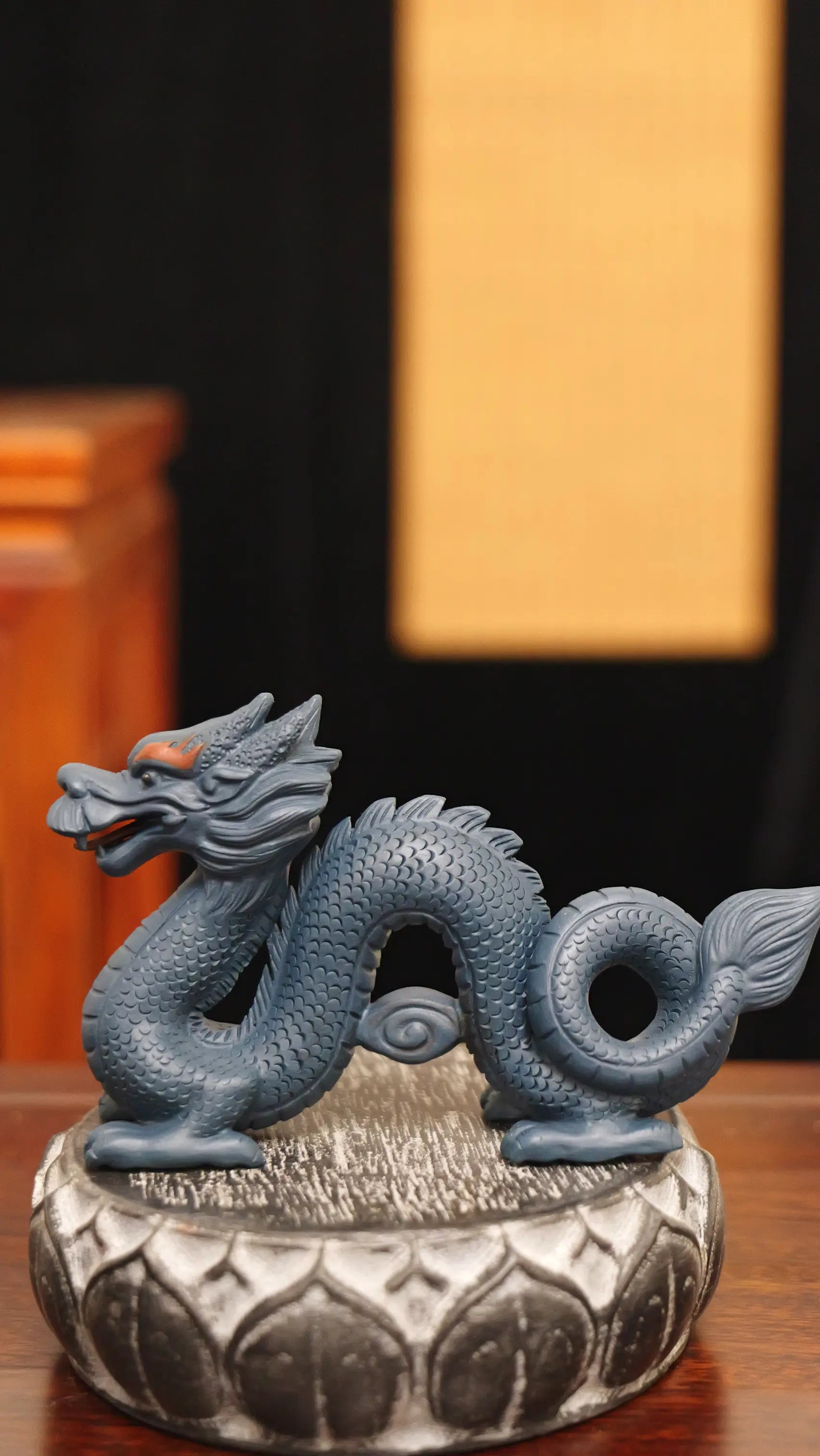 Yixing Zisha Handmade Coiled Dragon Tea Pet