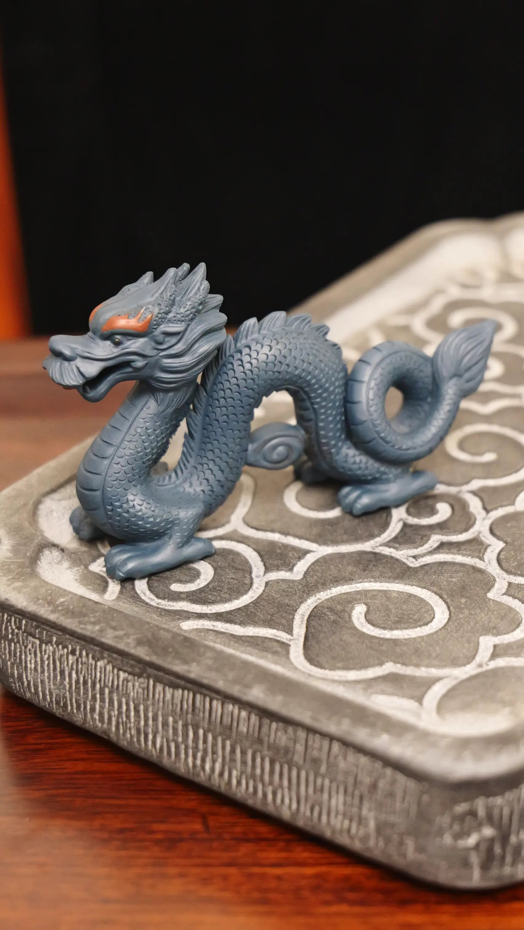 Yixing Zisha Handmade Coiled Dragon Tea Pet
