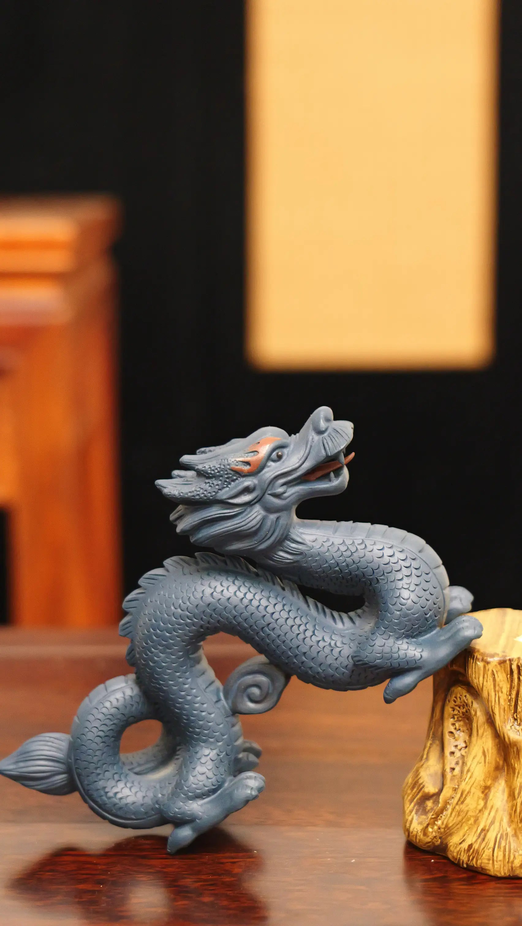 Yixing Zisha Handmade Coiled Dragon Tea Pet