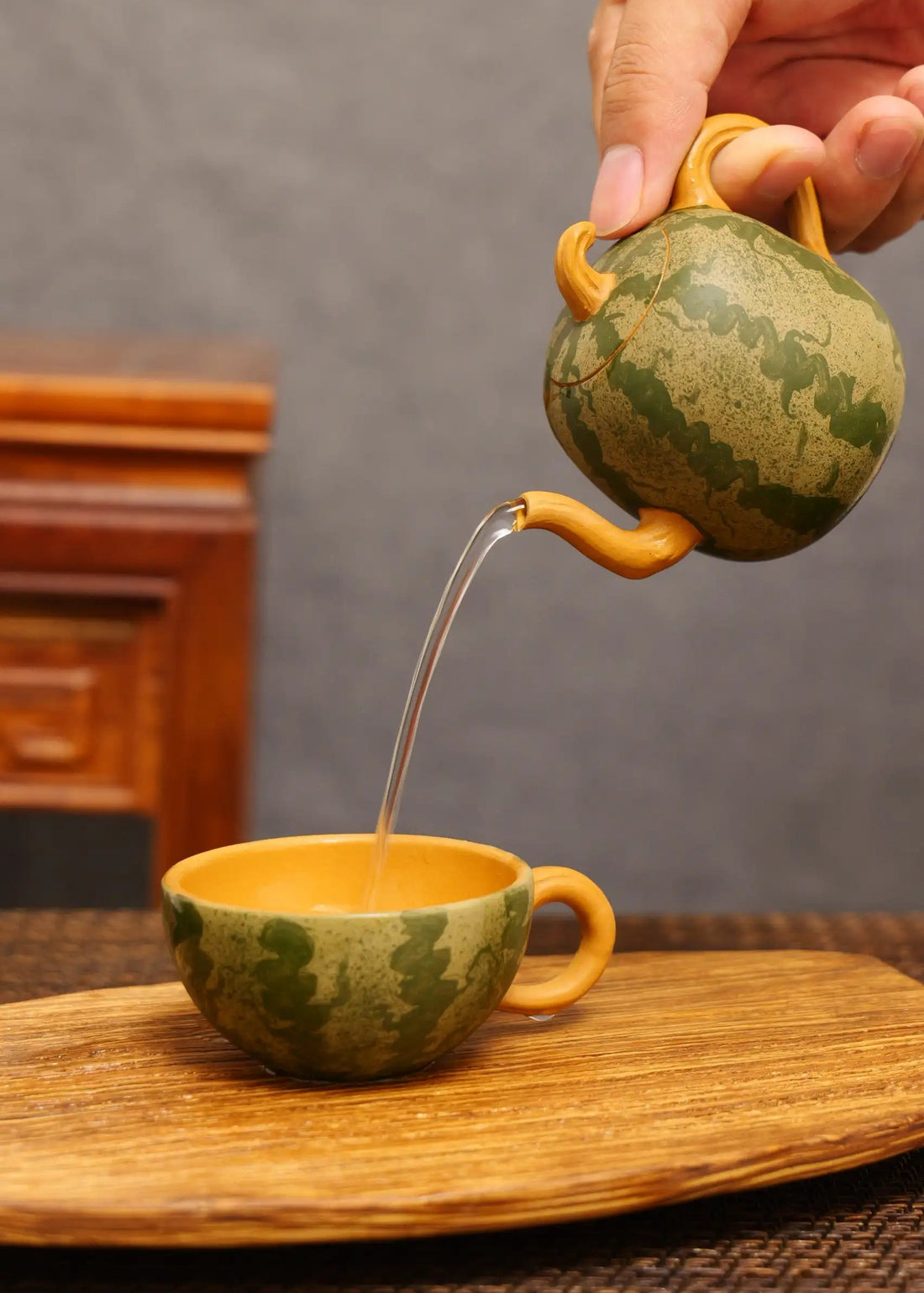 Summer Melon Serenity - Yixing Zisha Teapot