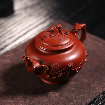 Plum Blossom Herald Spring Fully Handmade Zhu Ni Yixing Teapot