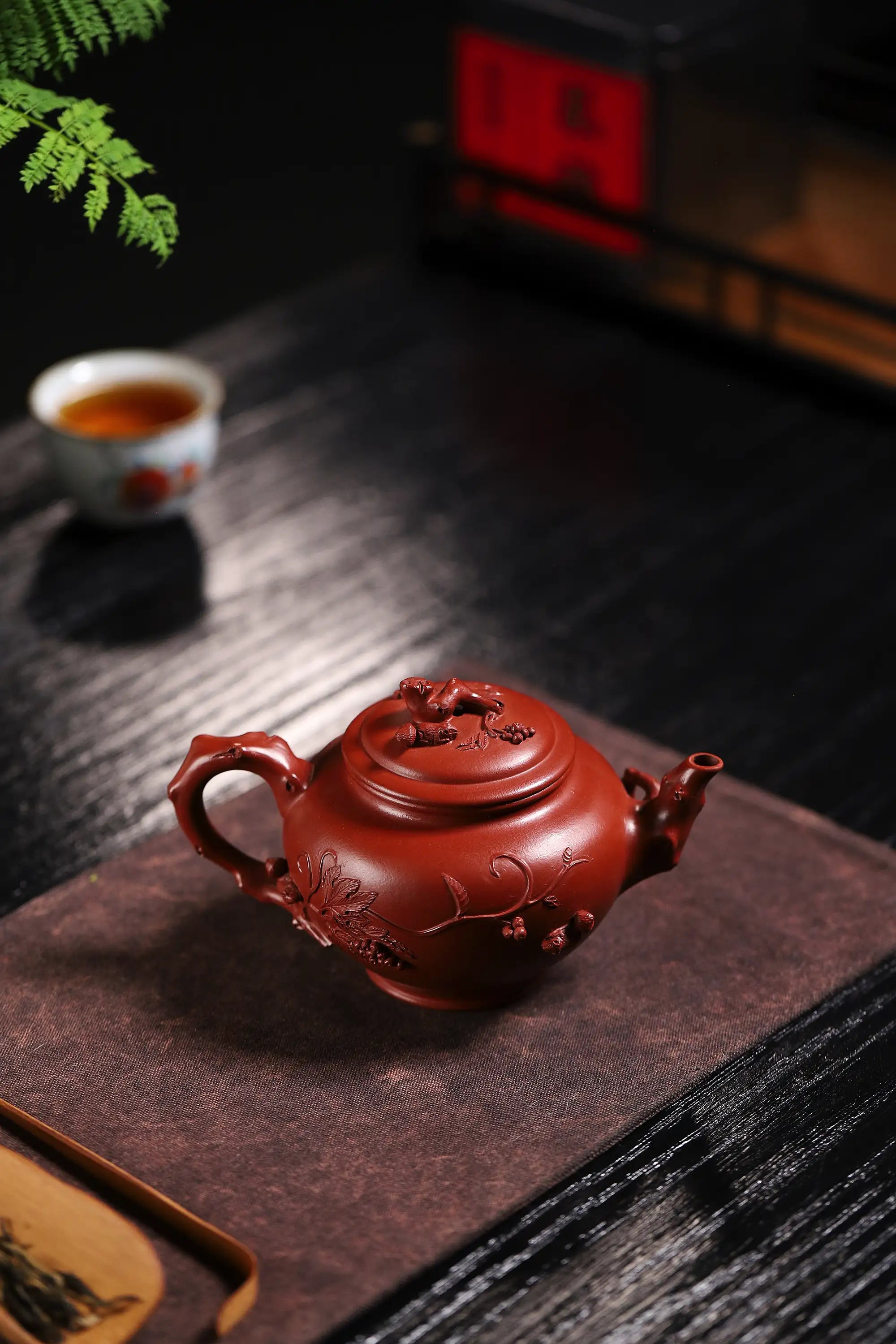 Plum Blossom Herald Spring Fully Handmade Zhu Ni Yixing Teapot