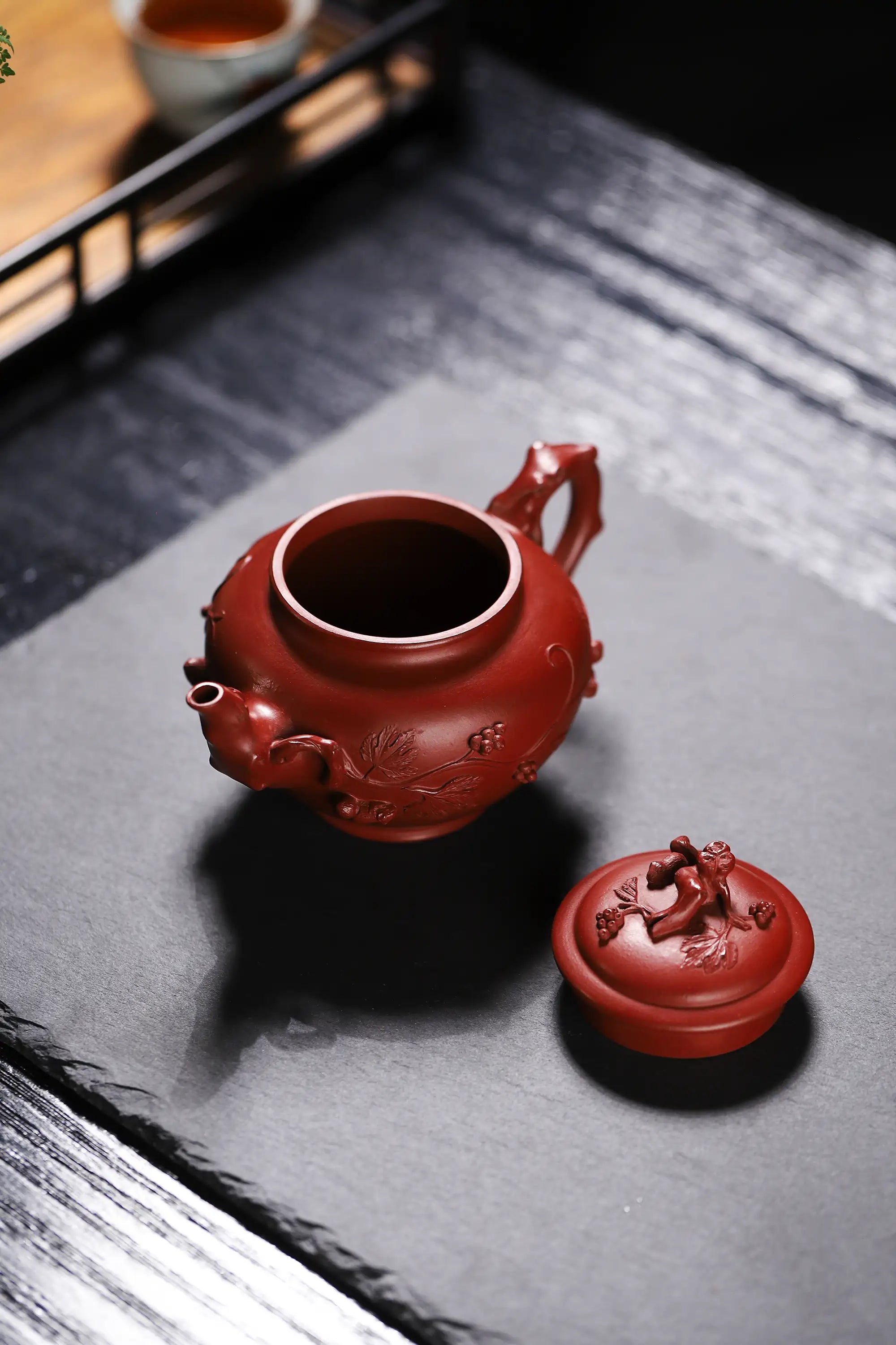 Plum Blossom Herald Spring Fully Handmade Zhu Ni Yixing Teapot