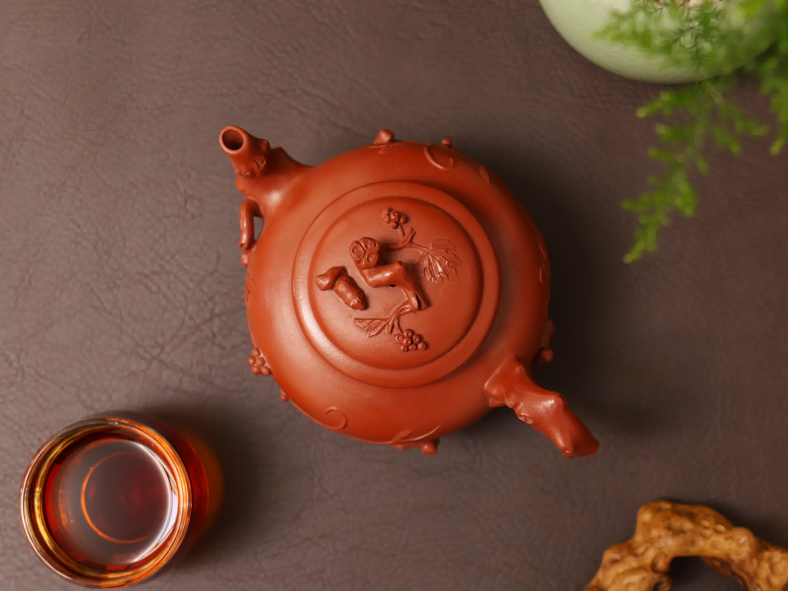 Plum Blossom Herald Spring Fully Handmade Zhu Ni Yixing Teapot