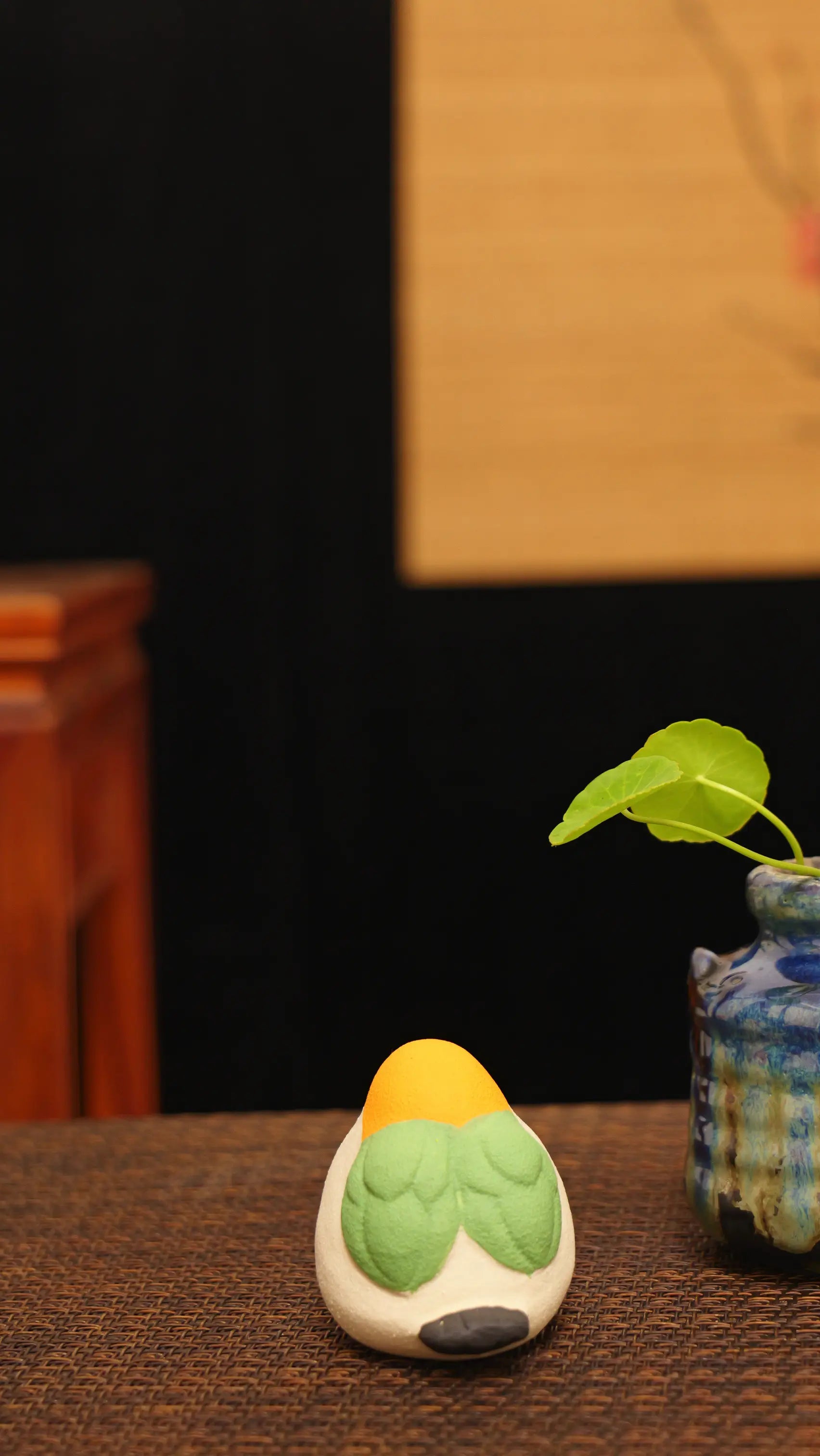 Round Chubby Bird Tea Pet