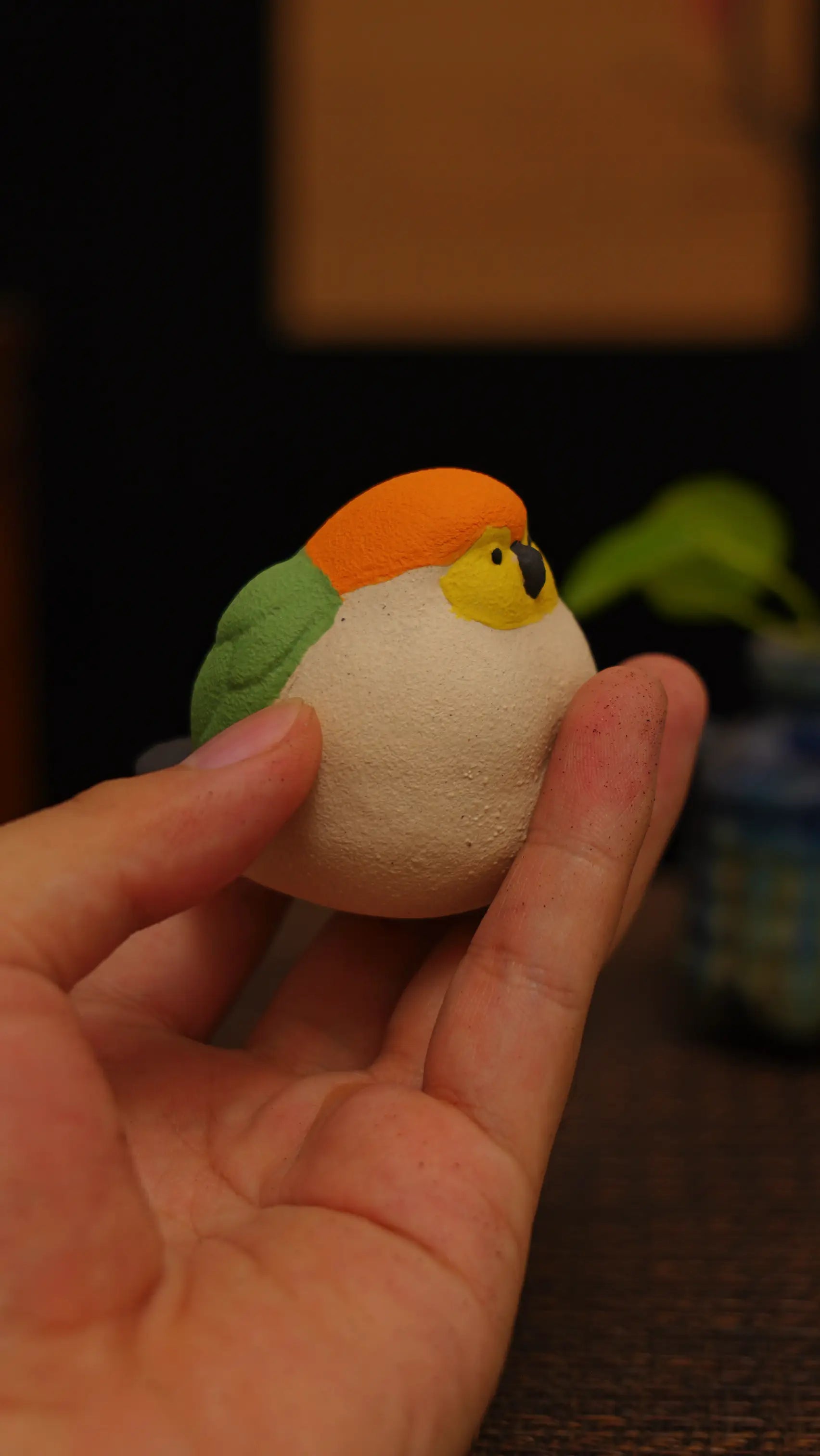 Round Chubby Bird Tea Pet