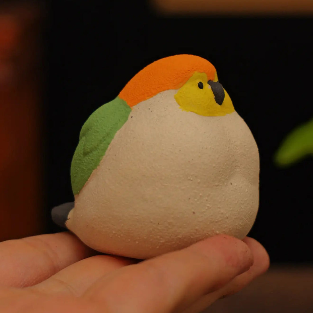 Round Chubby Bird Tea Pet
