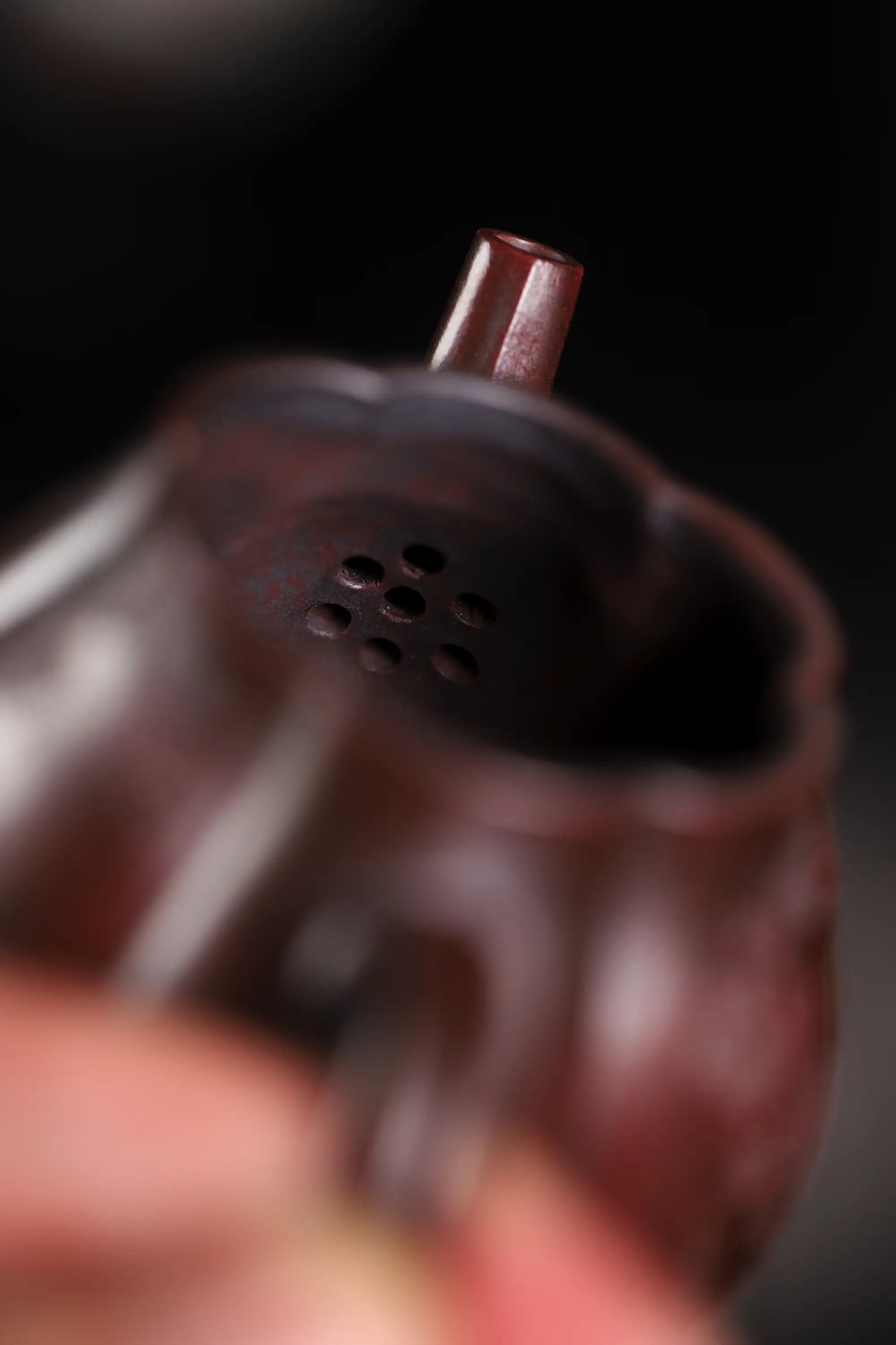 Three Friends of Winter Carving Fully Handmade Zijinsha-Purple Clay 'Gao Ling Hua' Yixing Teapot