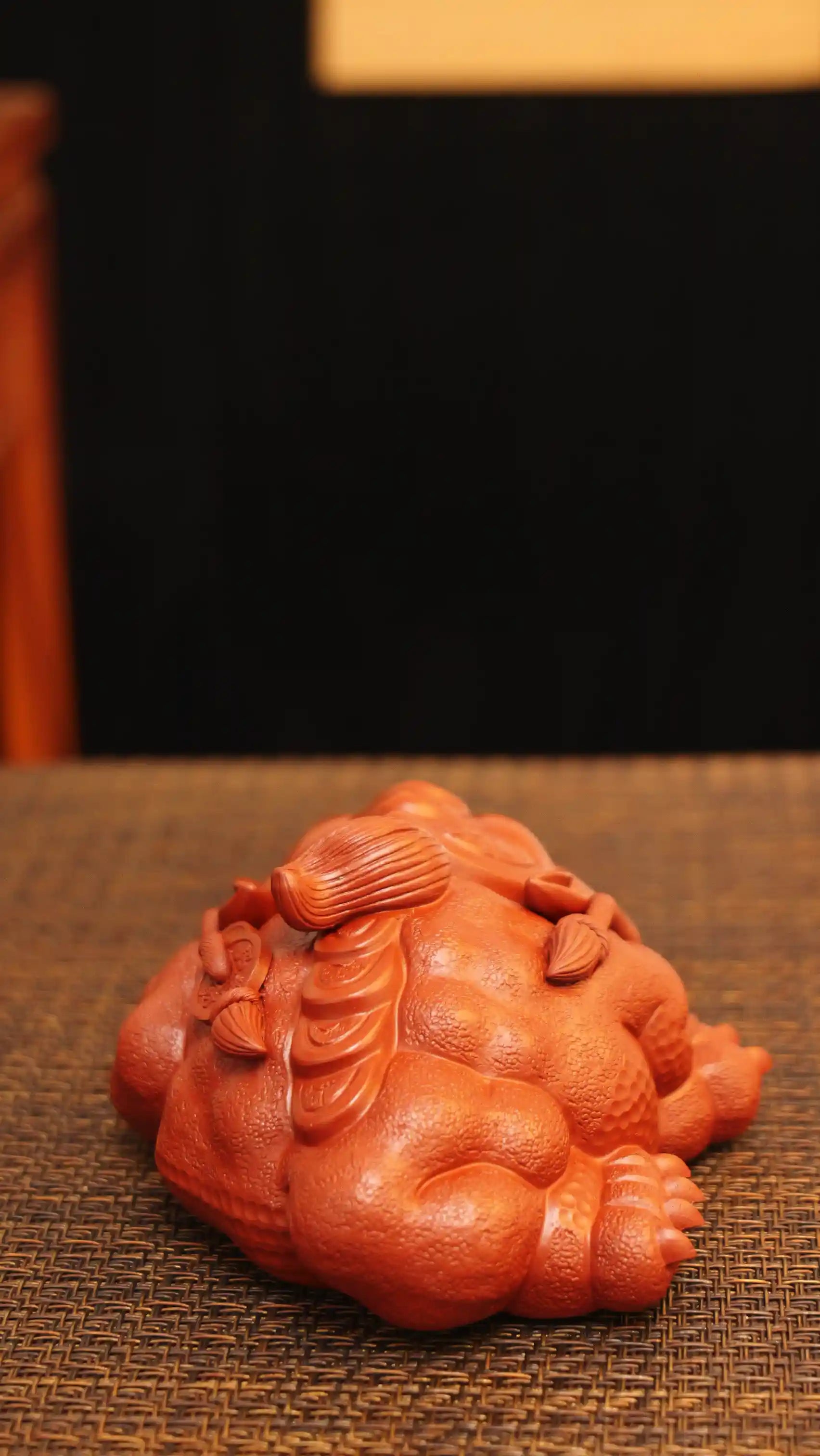Yixing Zisha Handmade Wealth - Attracting Golden Toad Tea Pet (Auspicious Style)