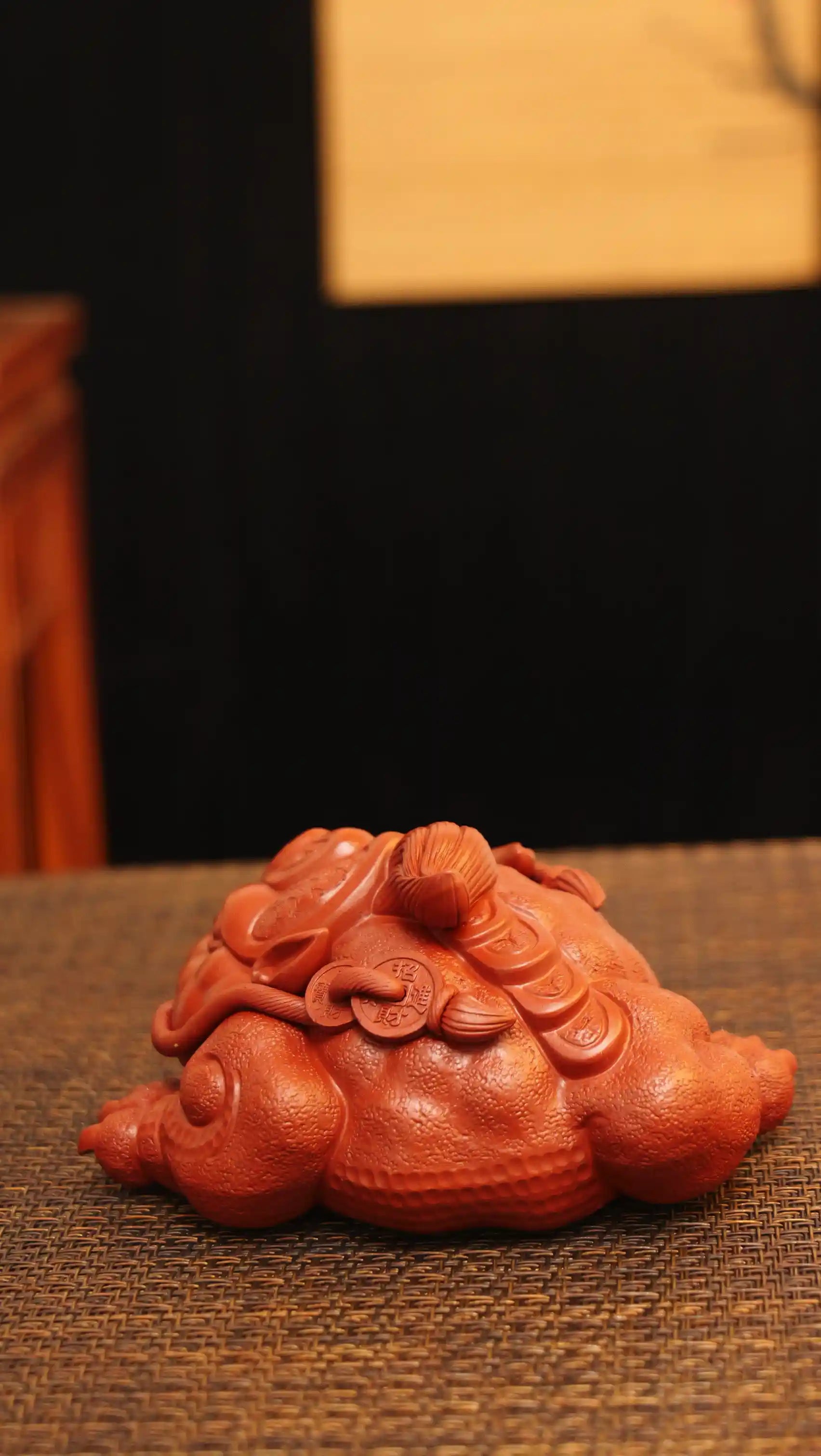 Yixing Zisha Handmade Wealth - Attracting Golden Toad Tea Pet (Auspicious Style)