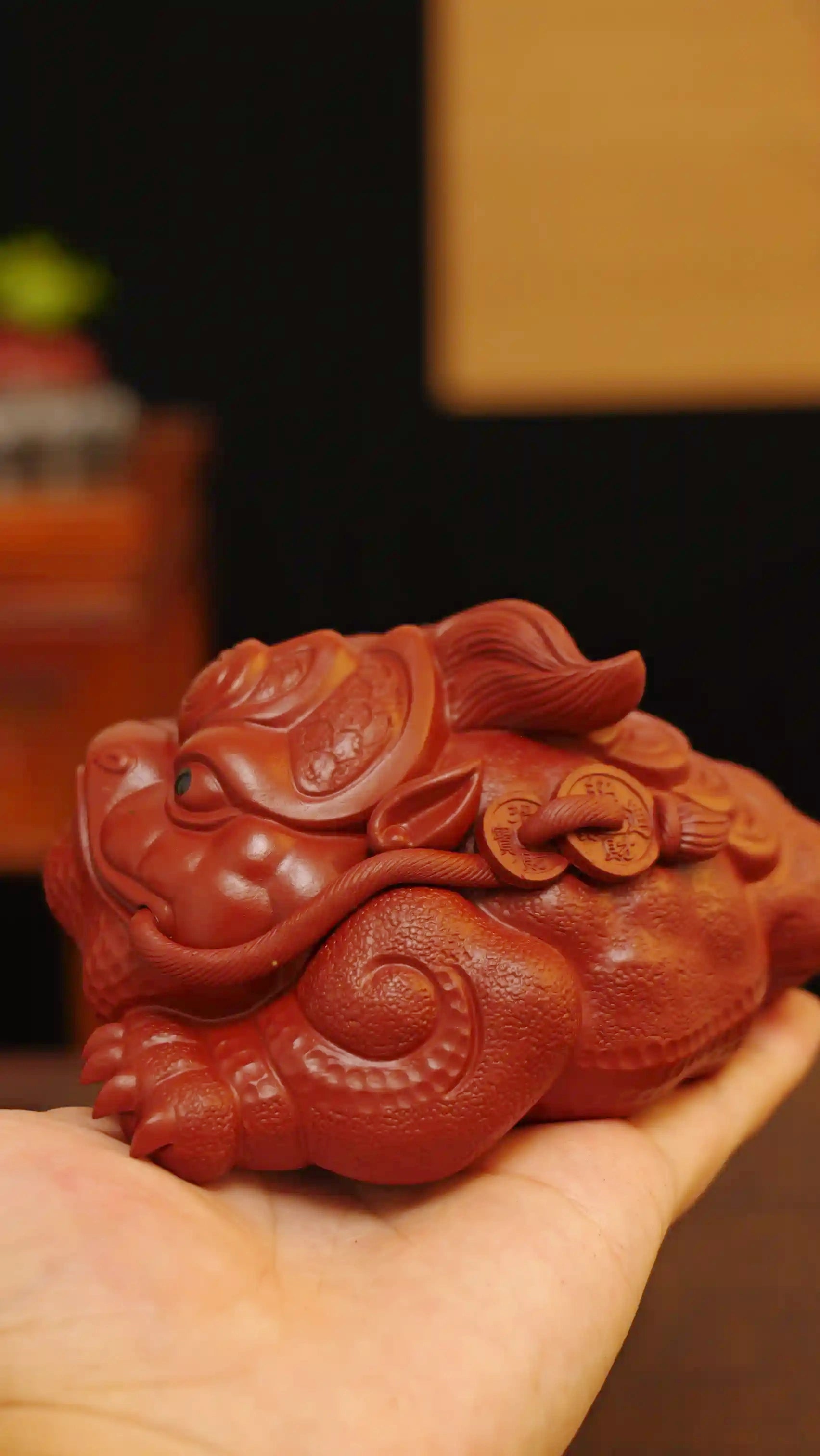 Yixing Zisha Handmade Wealth - Attracting Golden Toad Tea Pet (Auspicious Style)