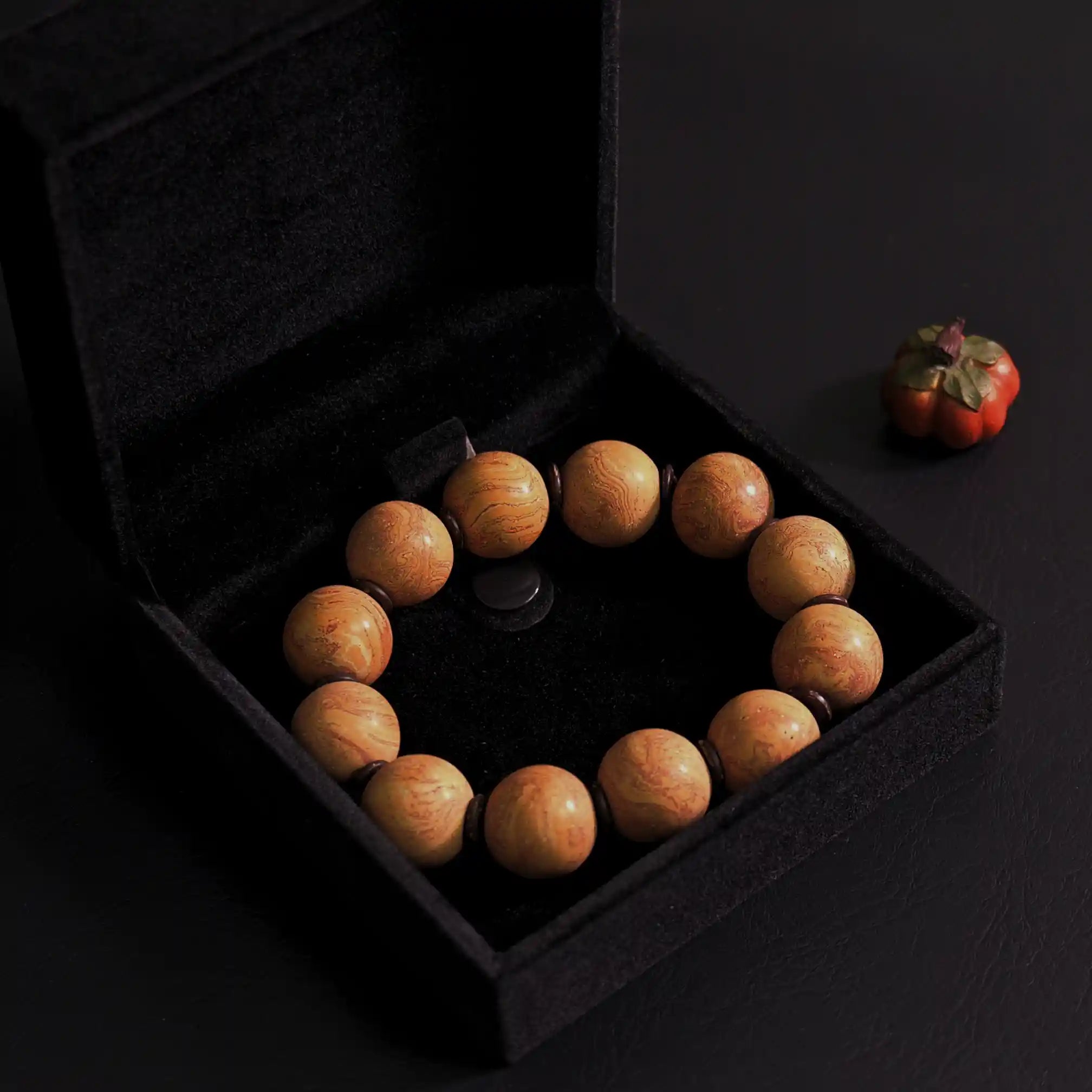 Warm Brown Flowing Pattern Dunhuang Colored Sand Bracelet
