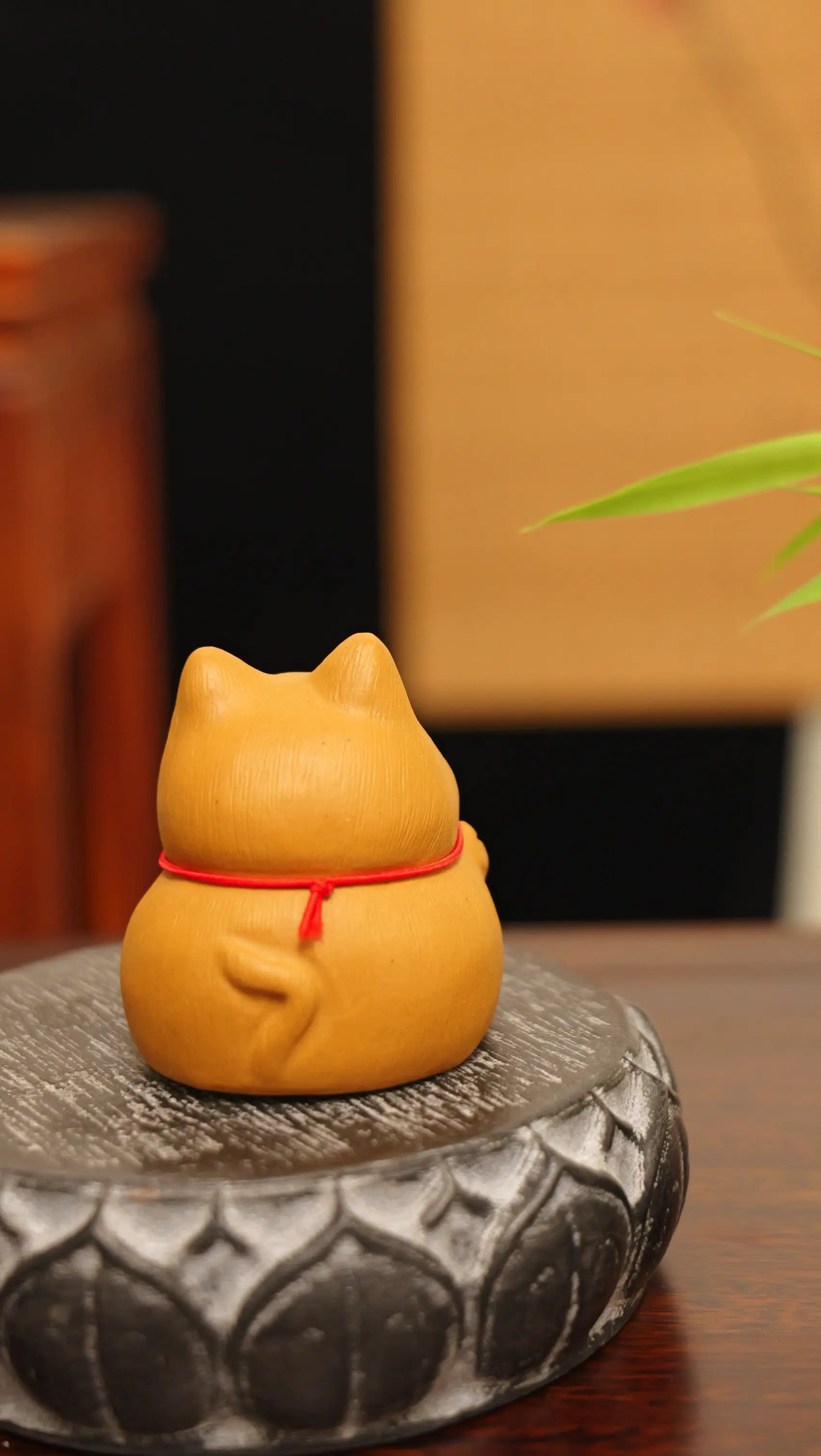 Yixing Clay Handmade Lucky Cat Tea Pet