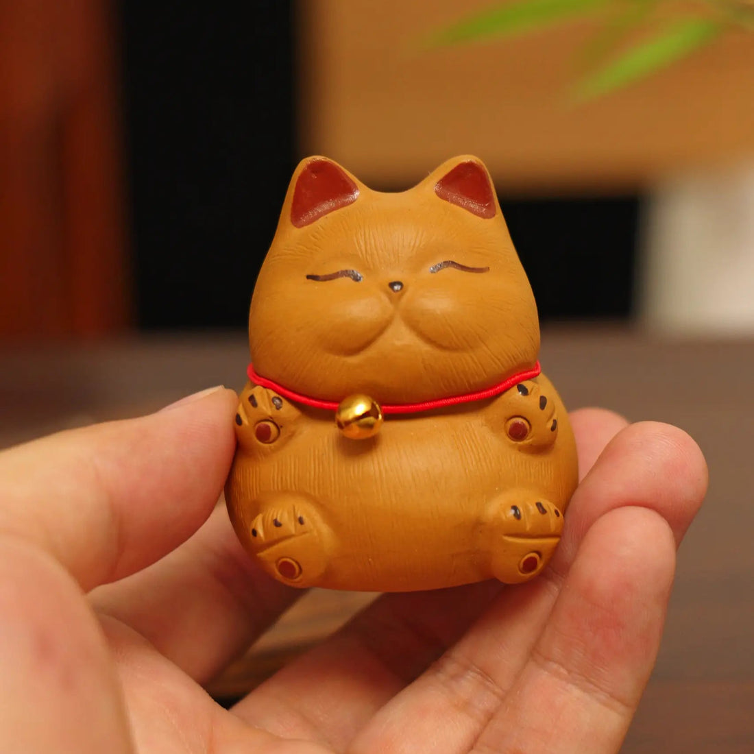 Yixing Clay Handmade Lucky Cat Tea Pet