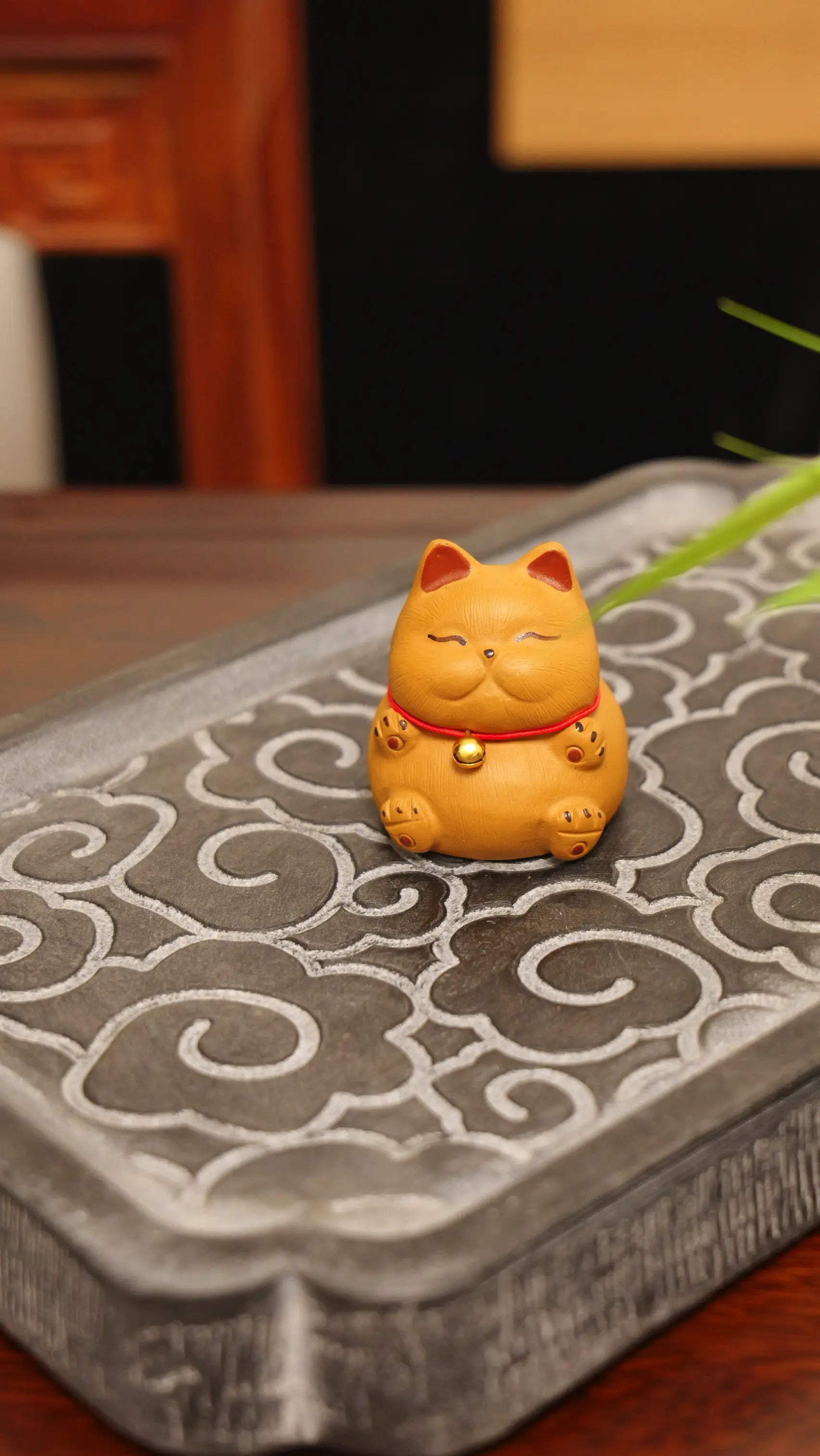 Yixing Clay Handmade Lucky Cat Tea Pet