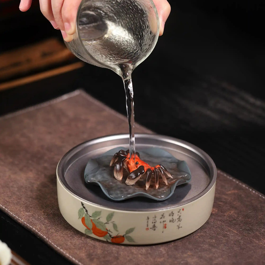 Yixing Handmade Crab Zisha Tea Pet