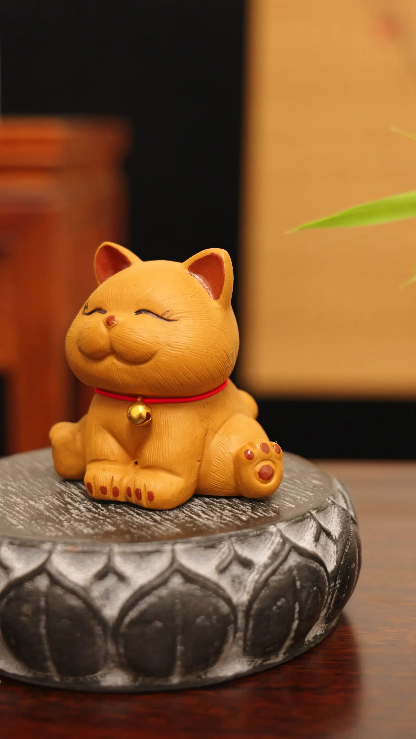 Yixing Handmade Lucky Cat Tea Pet (Auspicious and Cute Style)