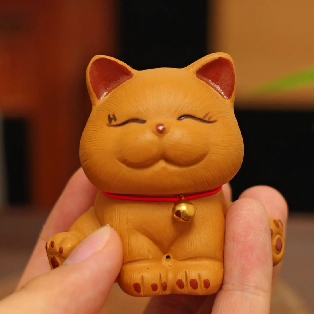 Yixing Handmade Lucky Cat Tea Pet (Auspicious and Cute Style)