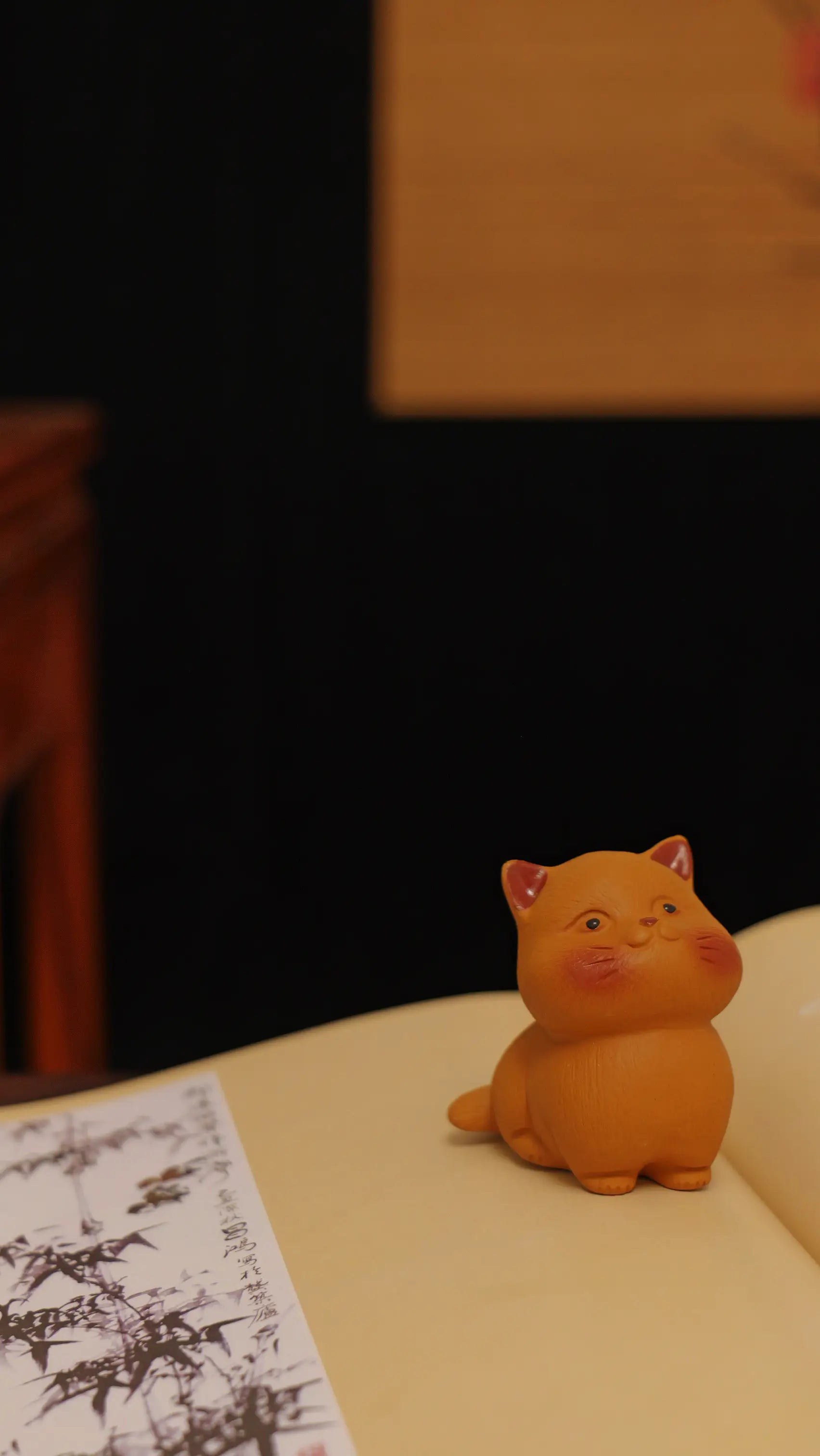 Yixing Handmade Lucky Cat Tea Pet (Sitting Cute Style)