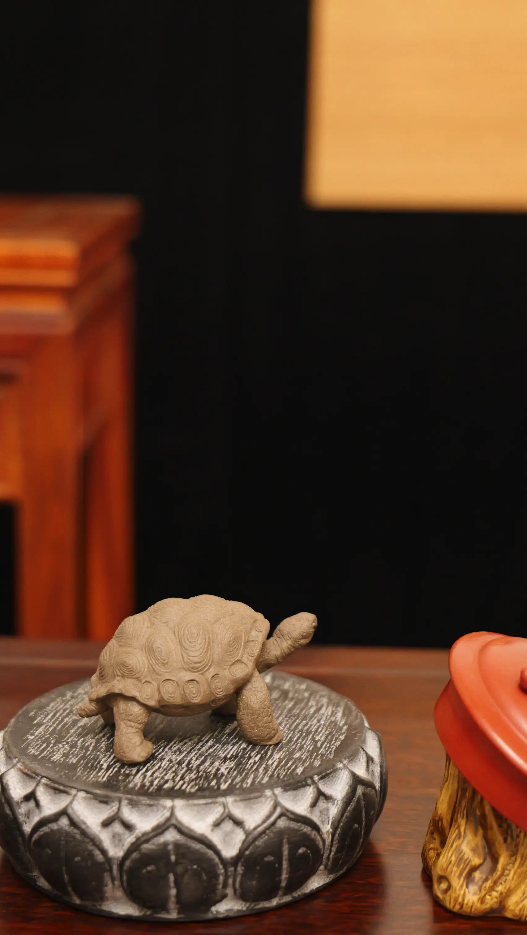 Yixing Zisha Handmade Agile Turtle Tea Pet