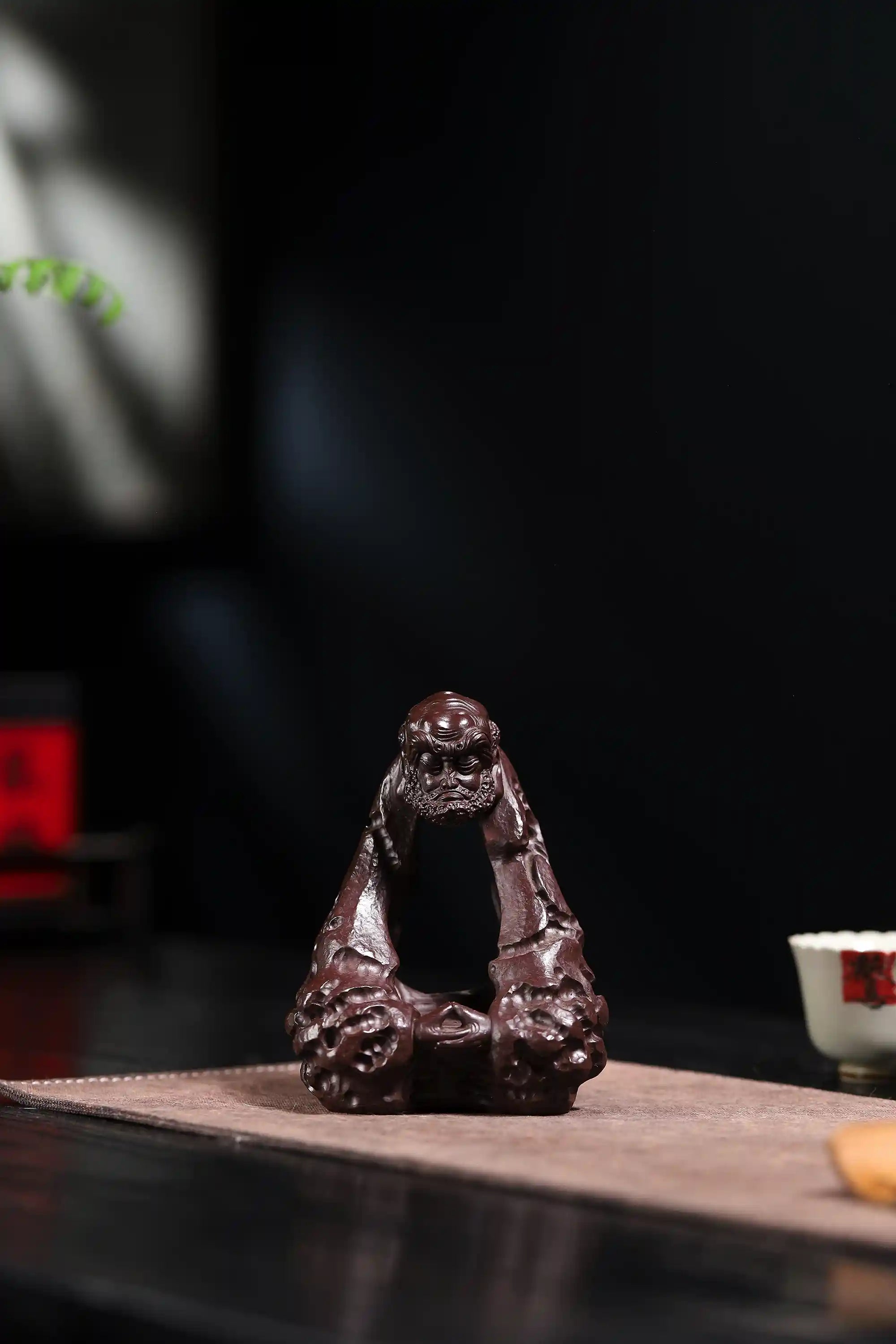 Yixing Zisha Handmade Arhat Tea Pet (Meditative Zen Style)