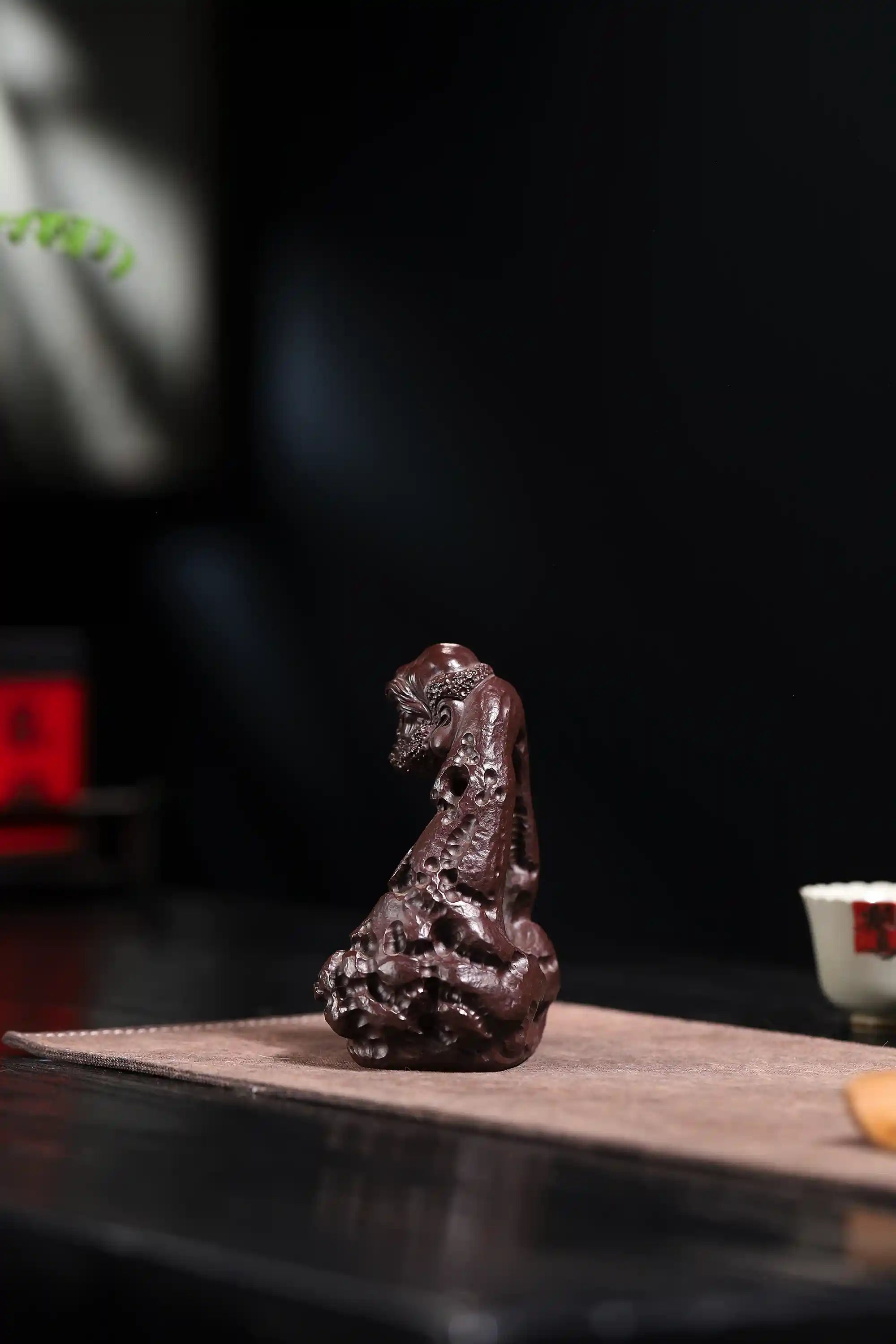 Yixing Zisha Handmade Arhat Tea Pet (Meditative Zen Style)