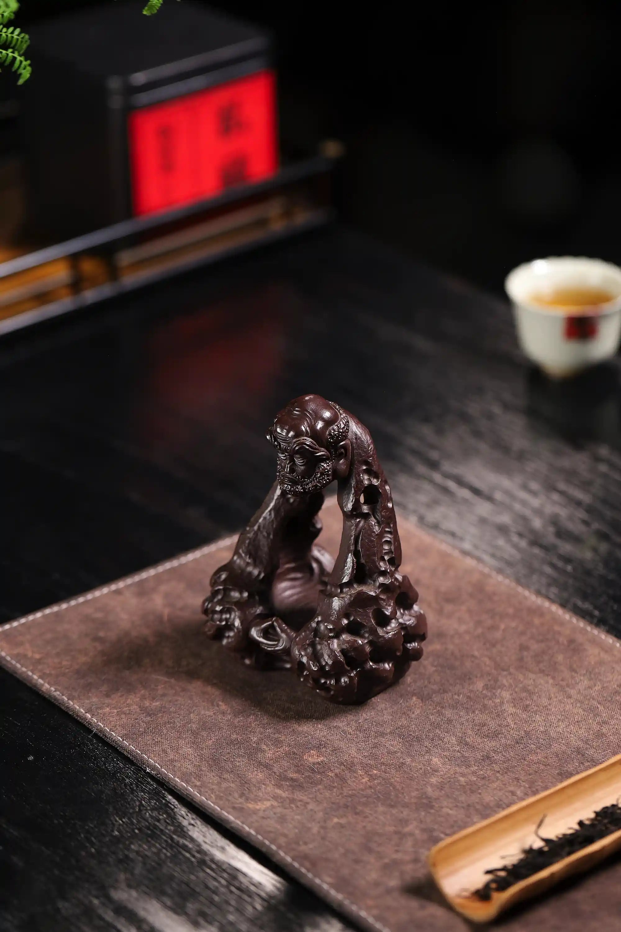 Yixing Zisha Handmade Arhat Tea Pet (Meditative Zen Style)