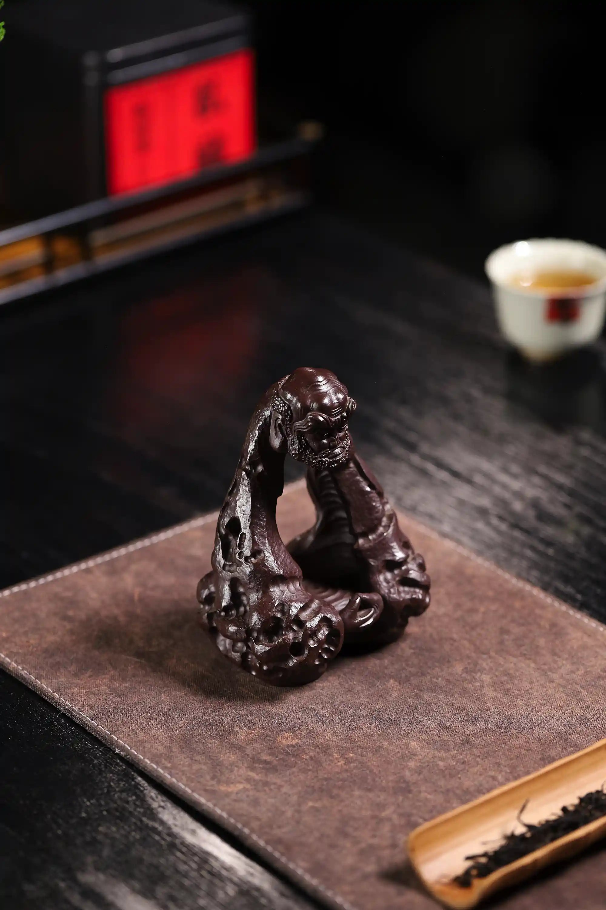 Yixing Zisha Handmade Arhat Tea Pet (Meditative Zen Style)