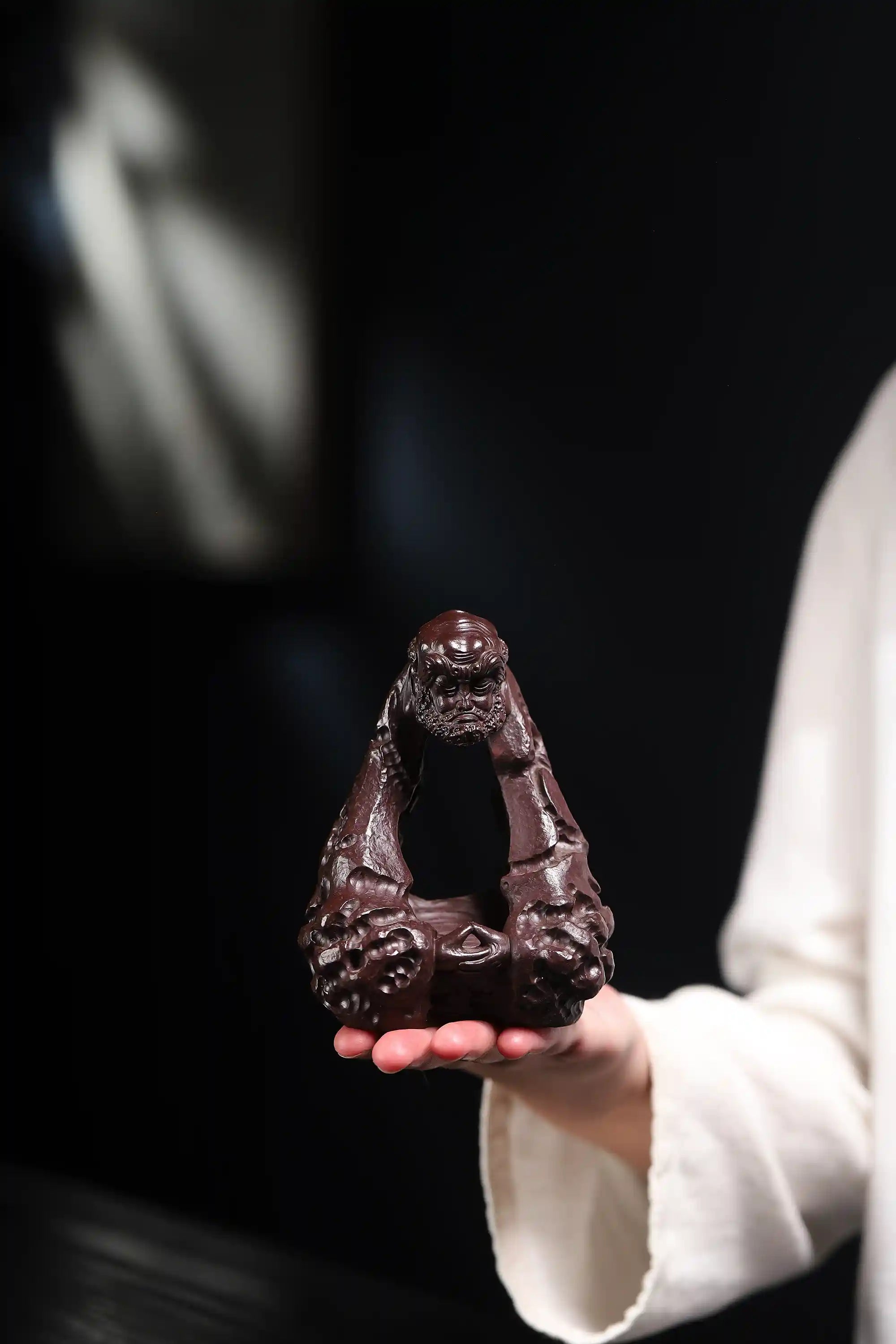 Yixing Zisha Handmade Arhat Tea Pet (Meditative Zen Style)