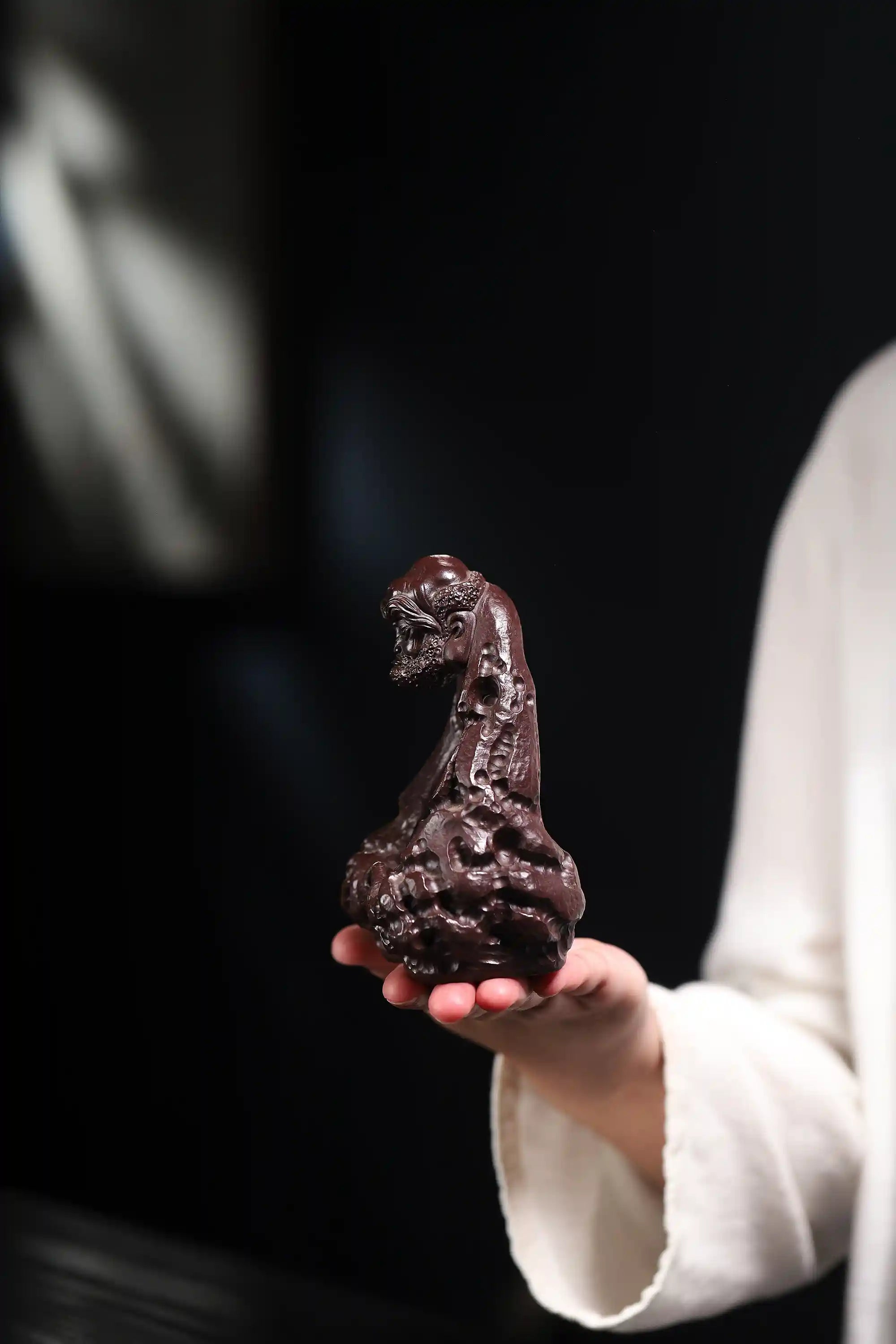 Yixing Zisha Handmade Arhat Tea Pet (Meditative Zen Style)