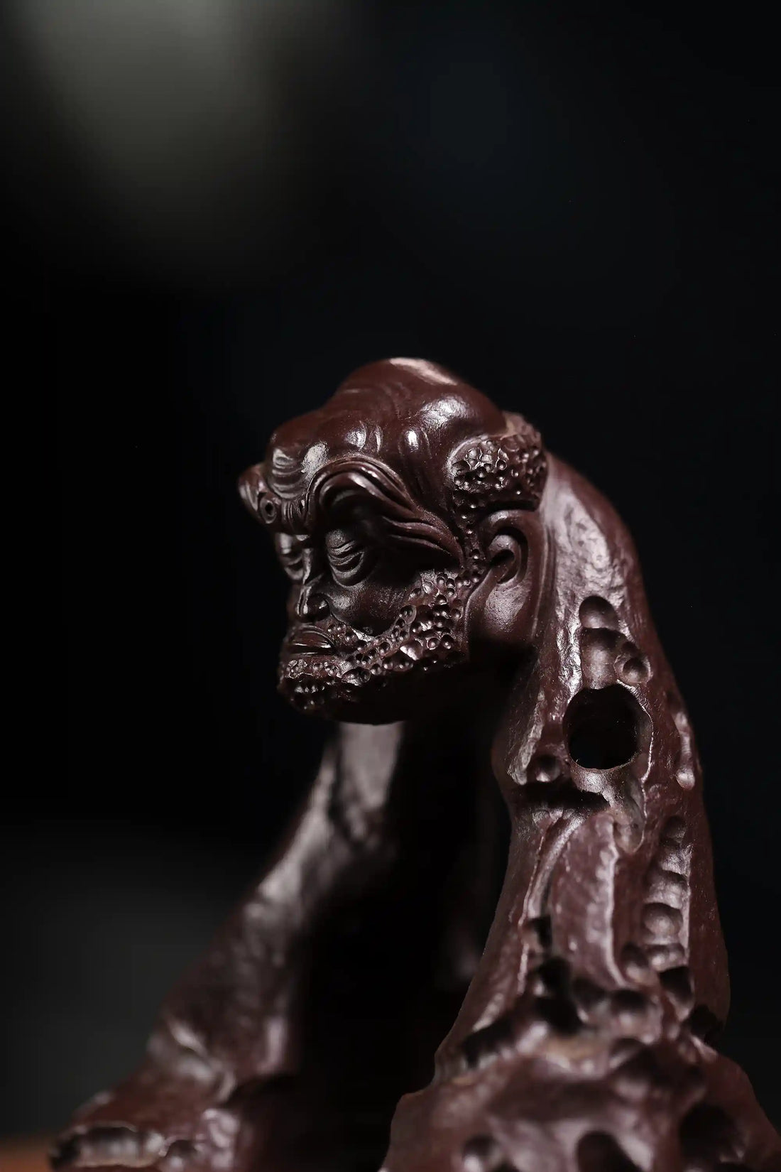 Yixing Zisha Handmade Arhat Tea Pet (Meditative Zen Style)