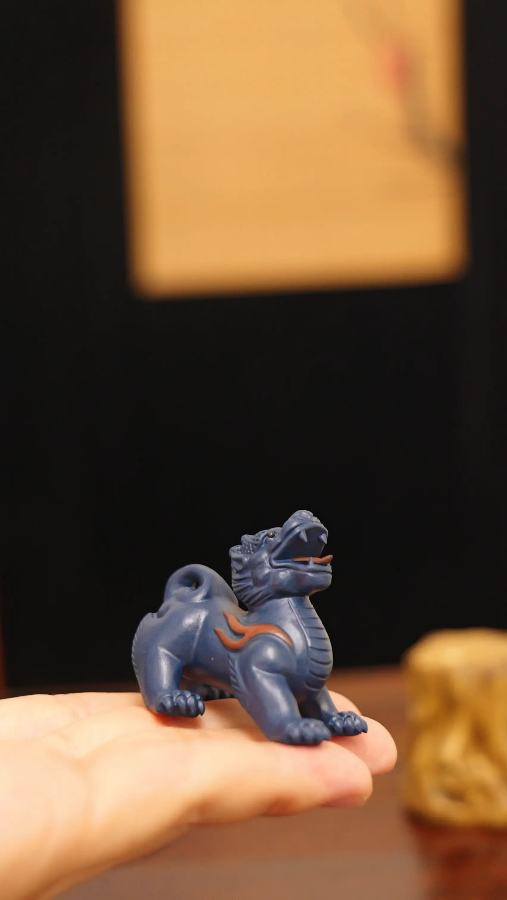 Yixing Zisha Handmade Auspicious Kylin Tea Pet