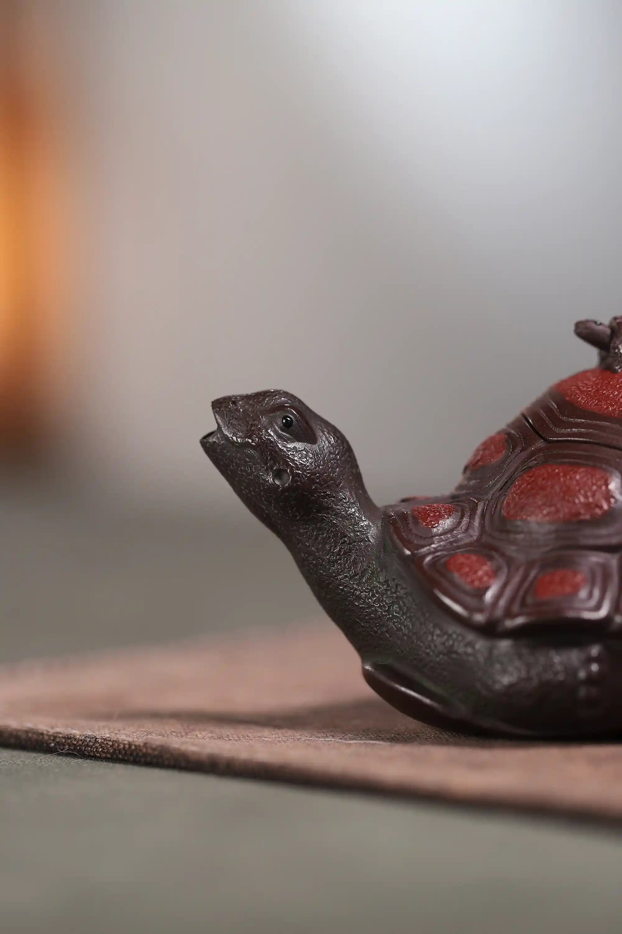 Yixing Zisha Handmade Auspicious Turtle Teapot