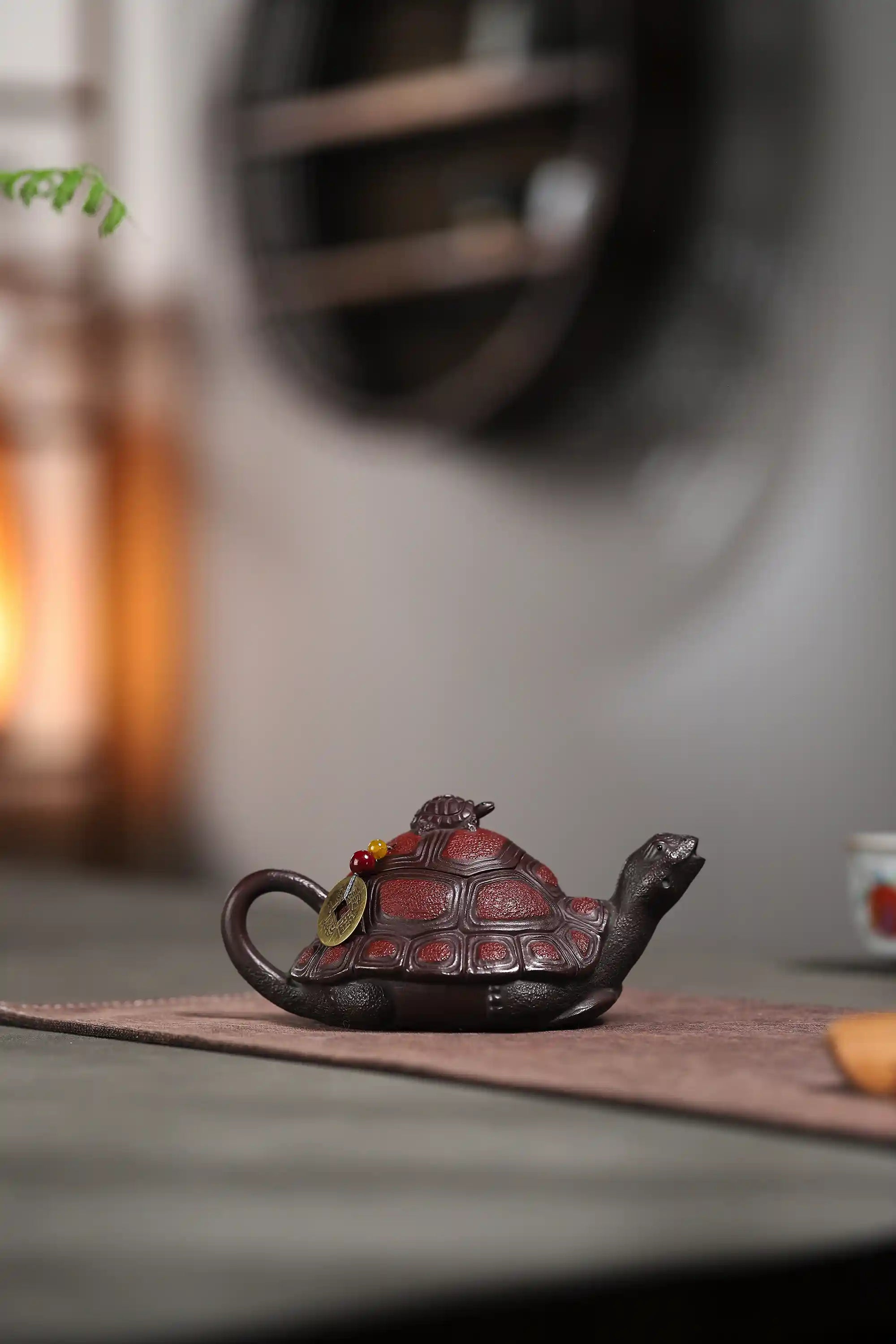 Yixing Zisha Handmade Auspicious Turtle Teapot