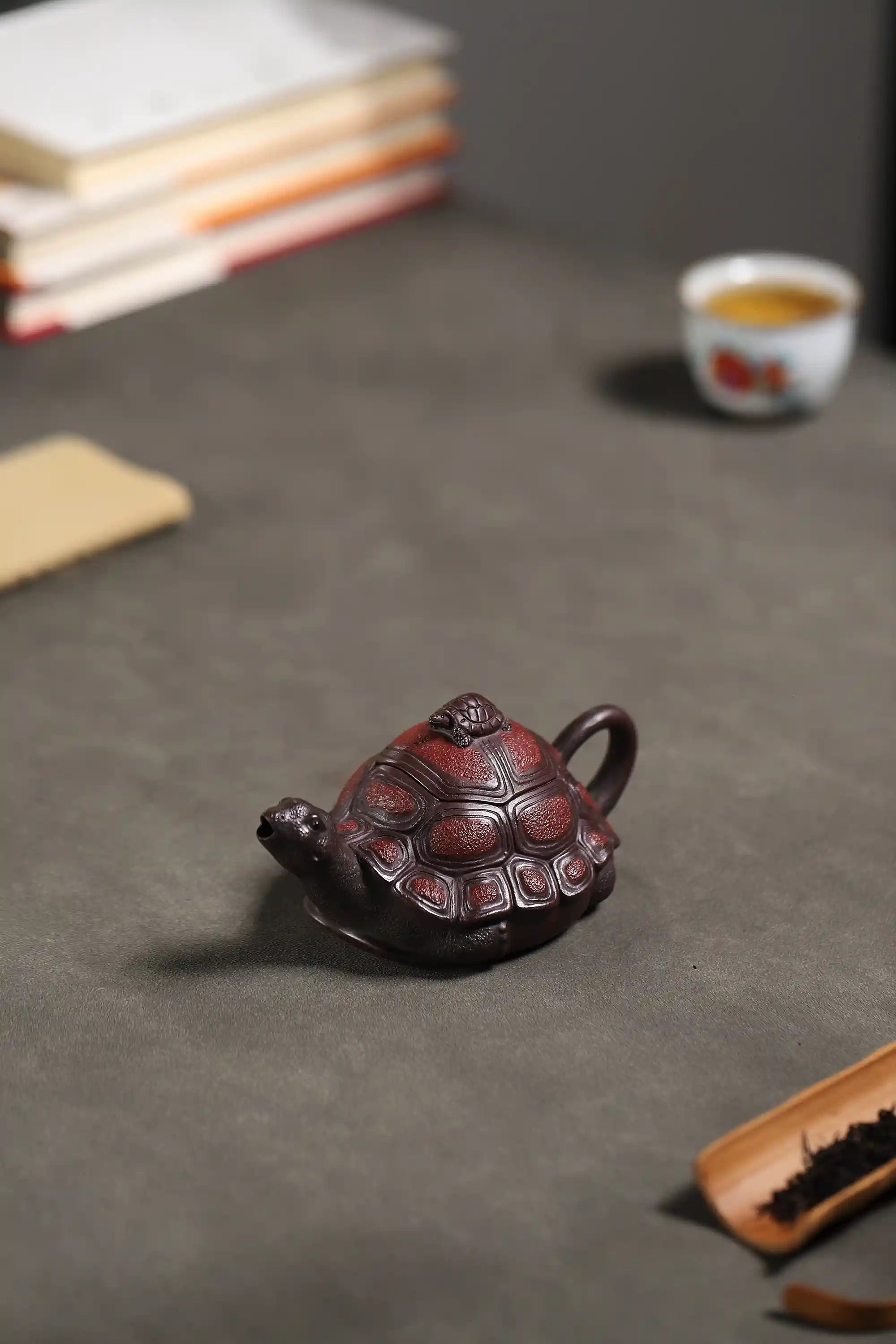 Yixing Zisha Handmade Auspicious Turtle Teapot