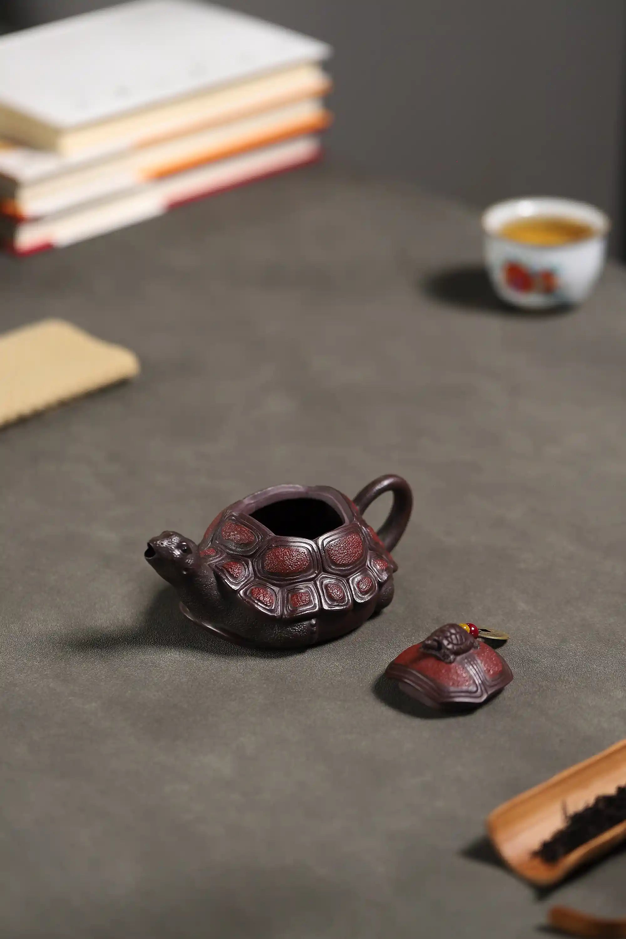 Yixing Zisha Handmade Auspicious Turtle Teapot