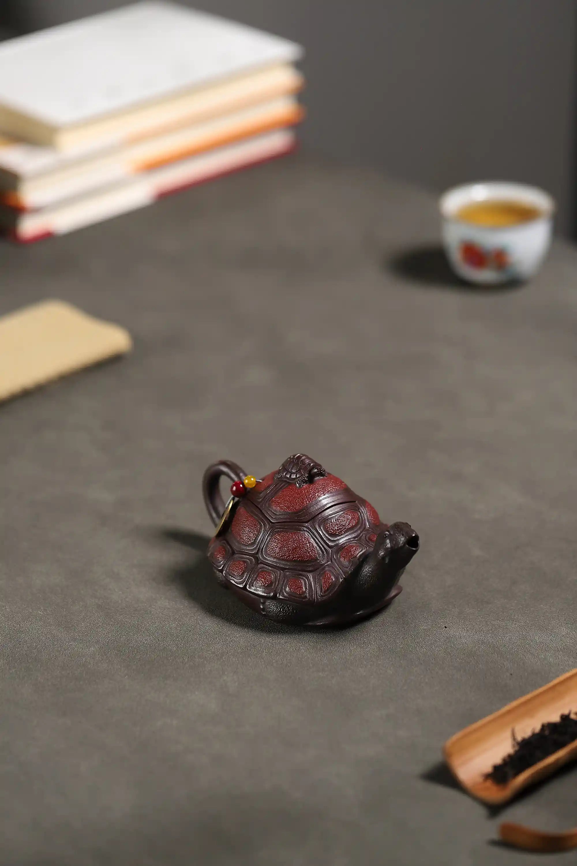 Yixing Zisha Handmade Auspicious Turtle Teapot