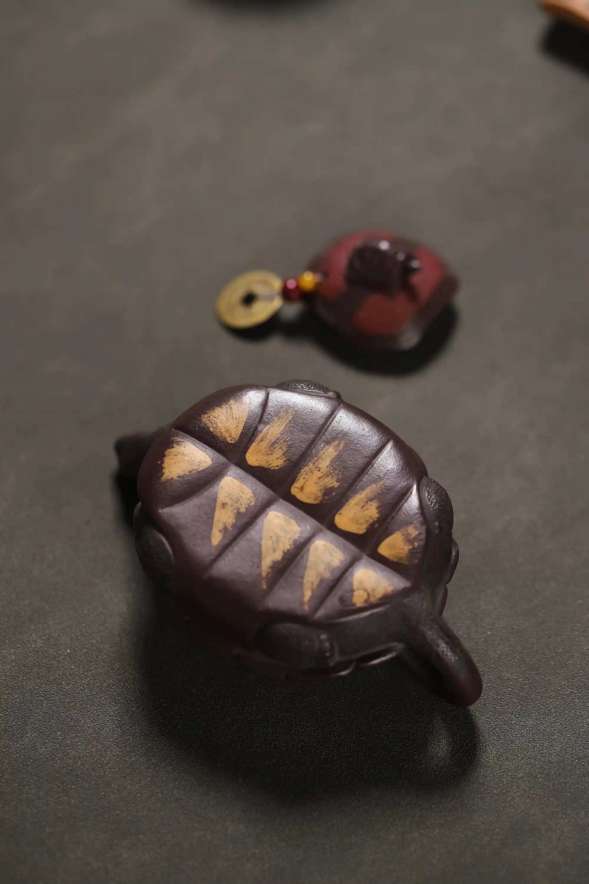 Yixing Zisha Handmade Auspicious Turtle Teapot
