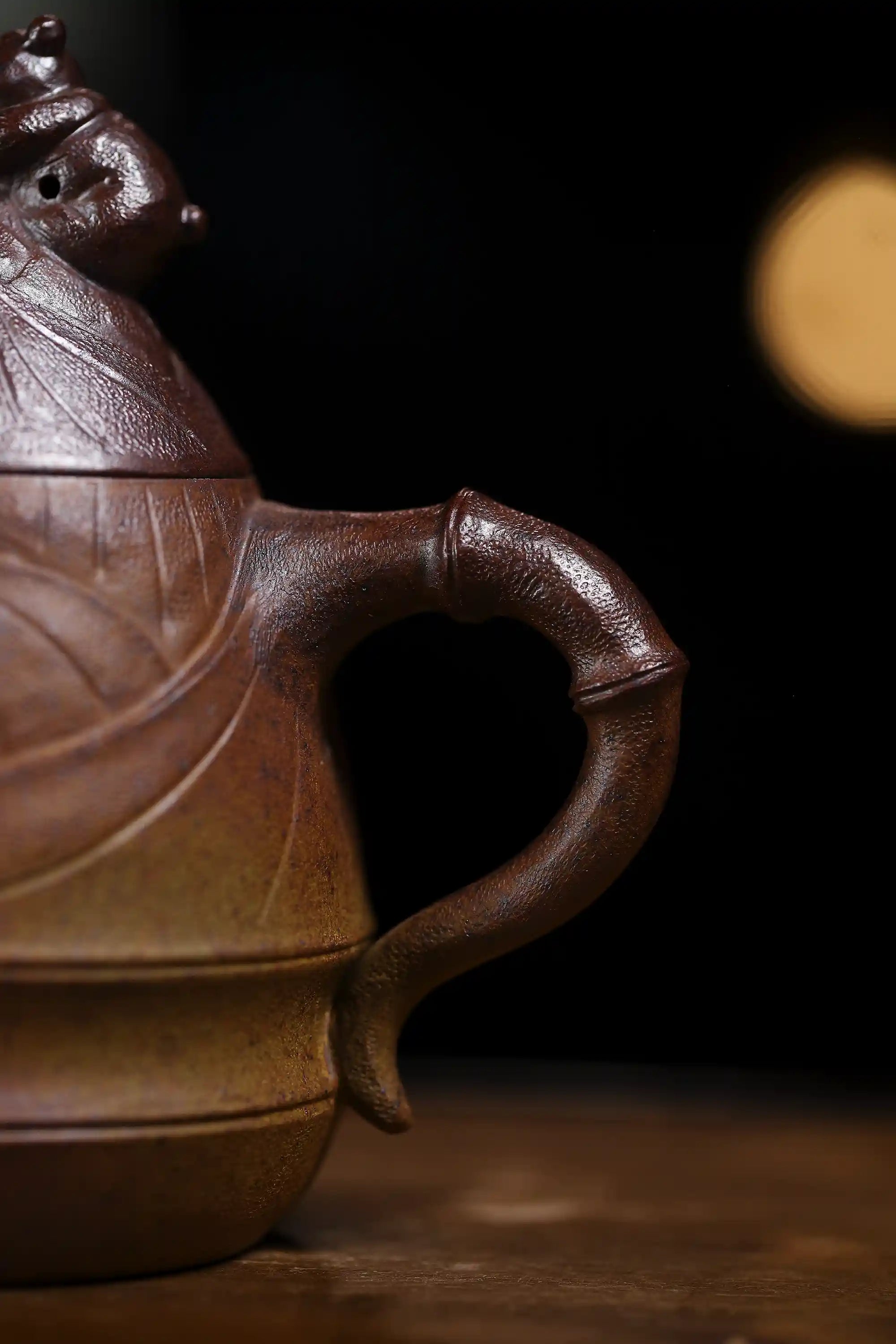 Yixing Zisha Handmade Bamboo Shoot Panda Teapot