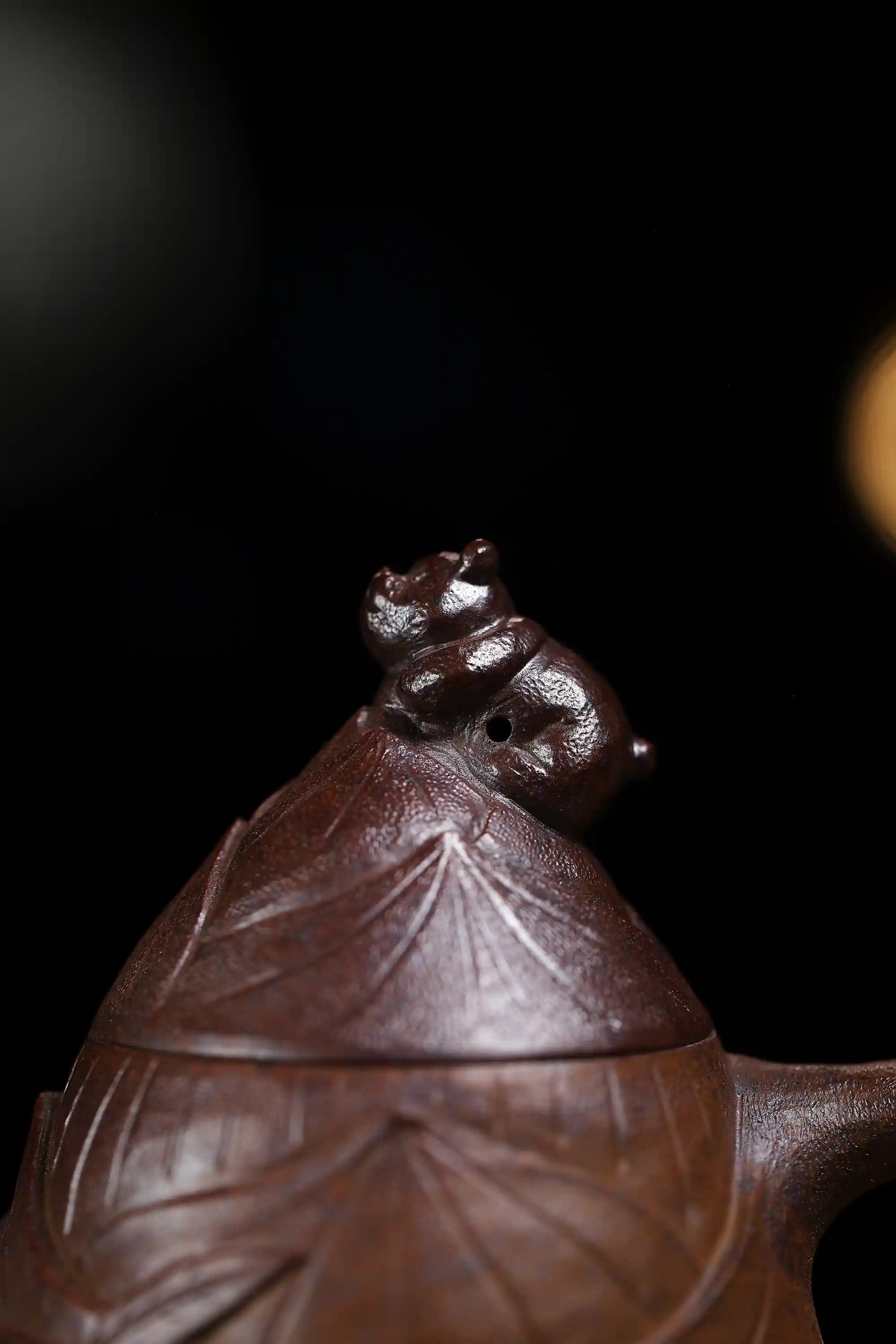 Yixing Zisha Handmade Bamboo Shoot Panda Teapot