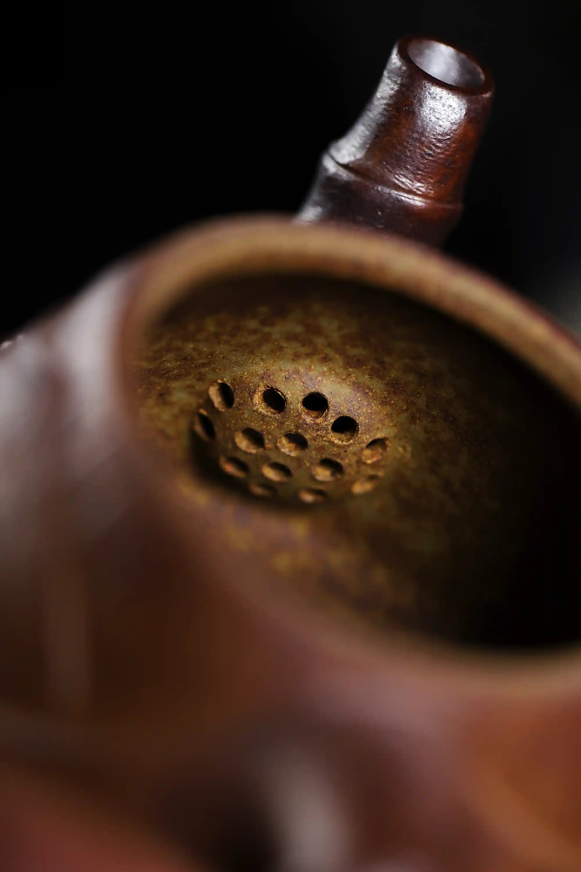 Yixing Zisha Handmade Bamboo Shoot Panda Teapot
