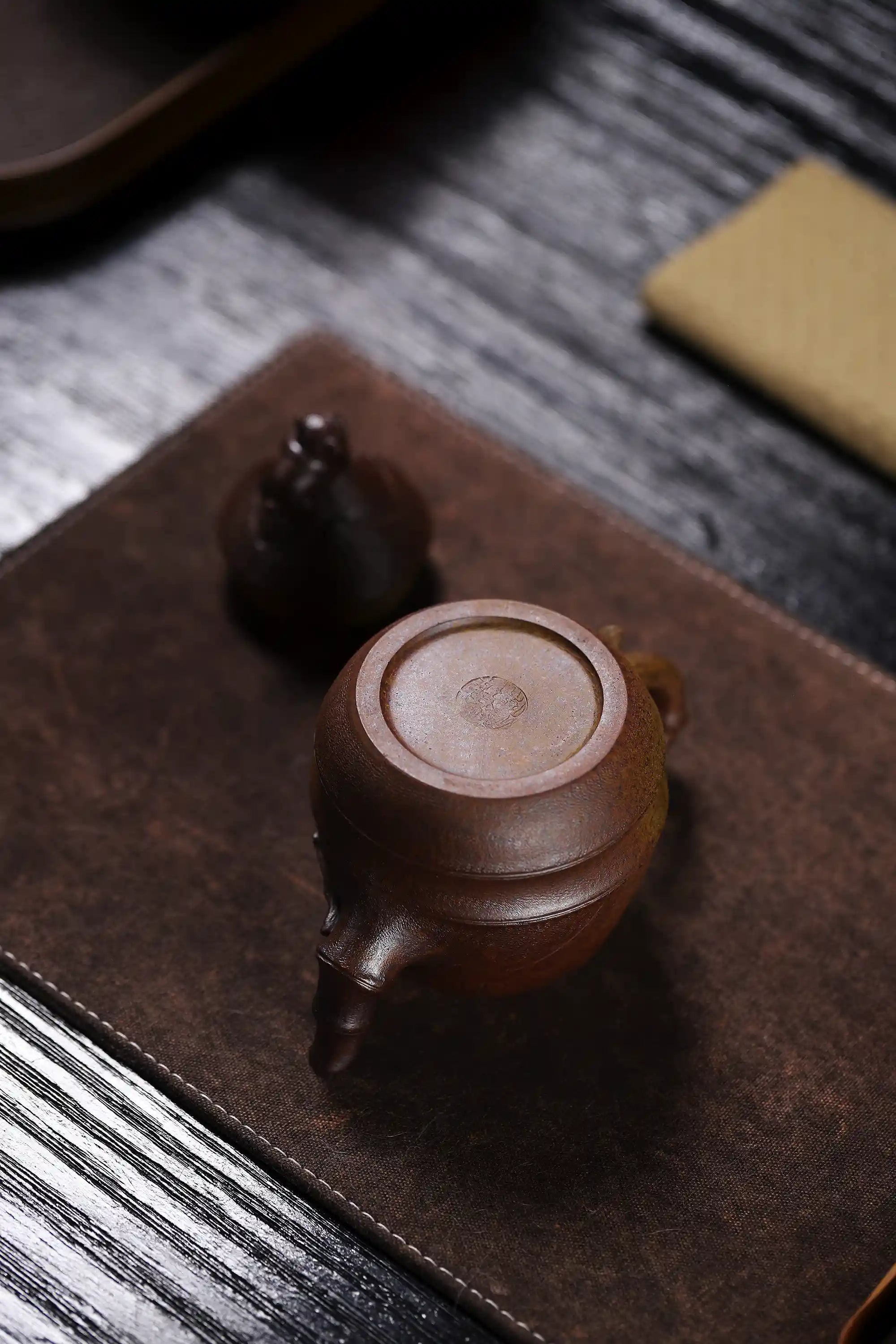 Yixing Zisha Handmade Bamboo Shoot Panda Teapot