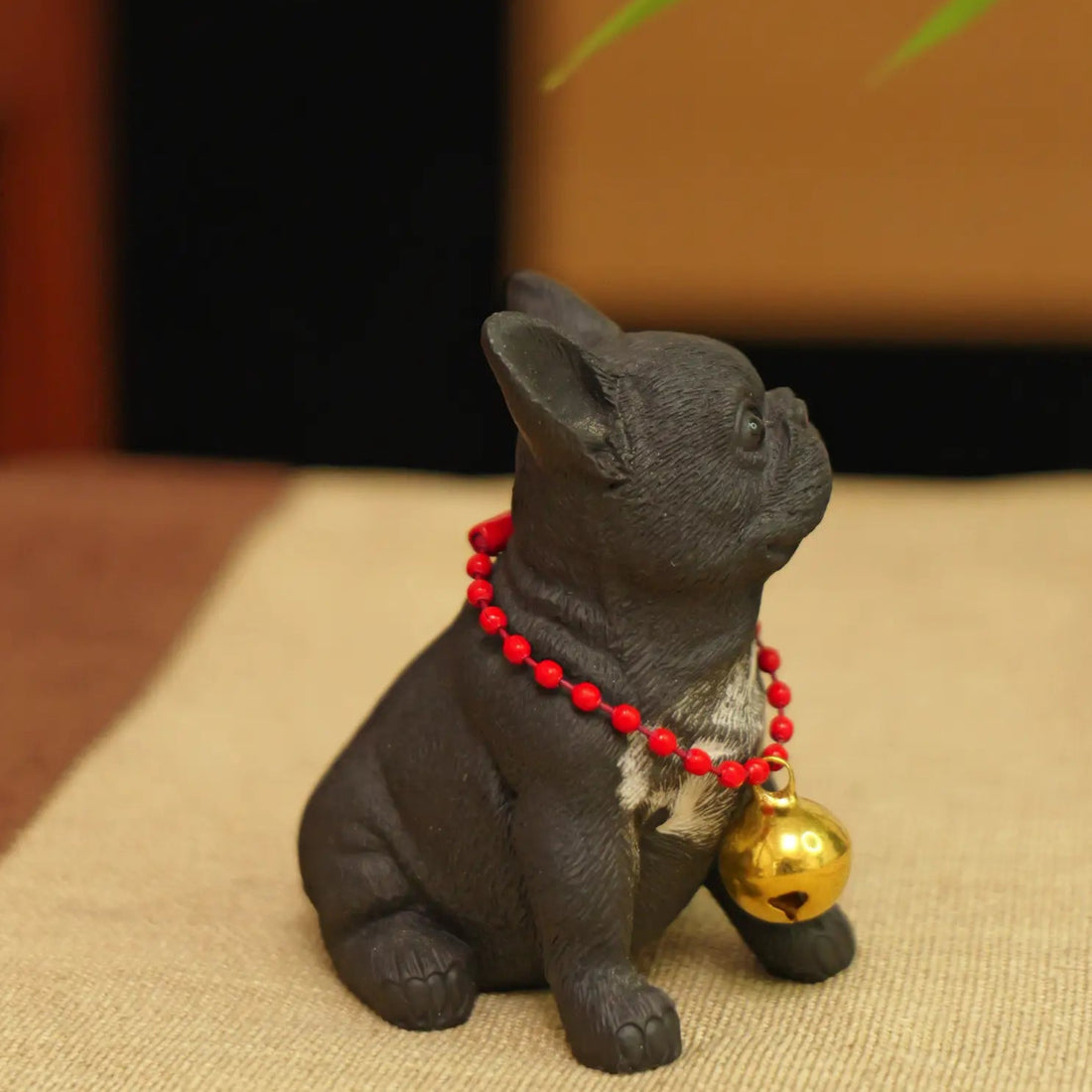 Yixing Zisha Handmade Black French Bulldog Tea Pet