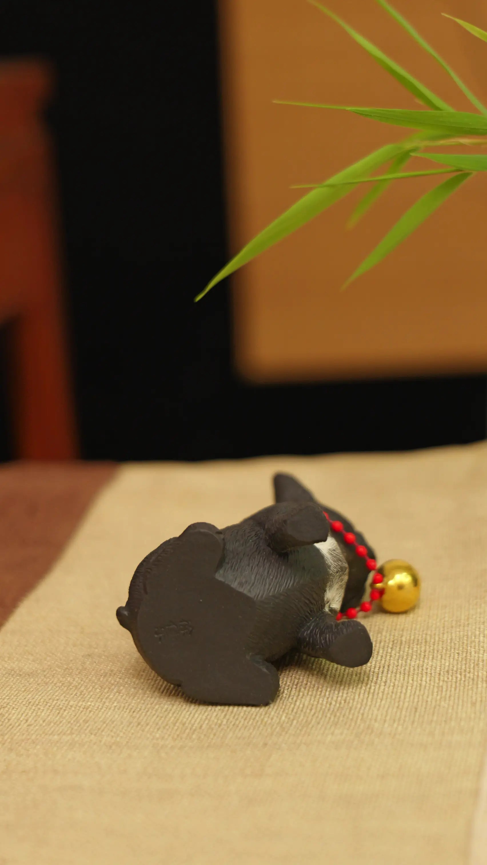 Yixing Zisha Handmade Black French Bulldog Tea Pet