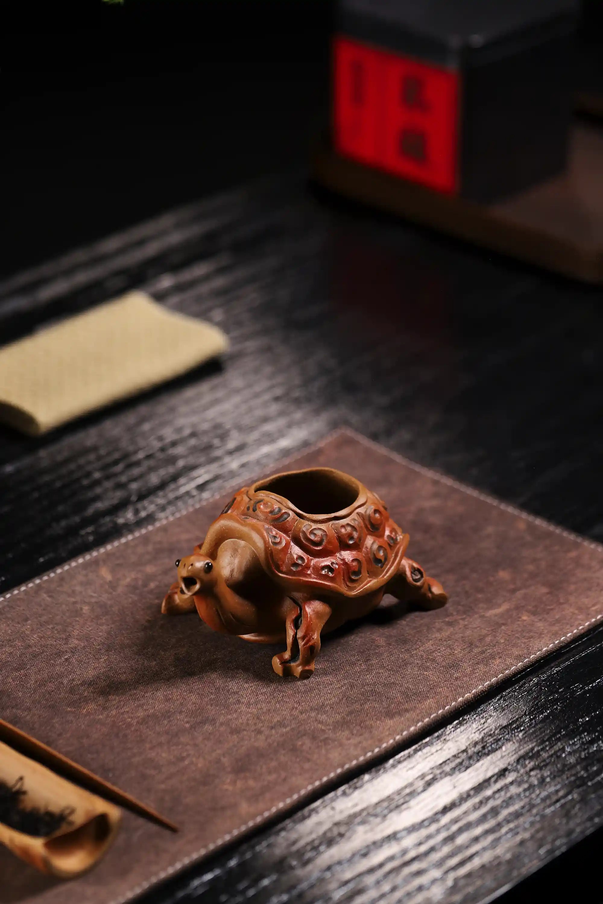 Yixing Zisha Handmade Blessing Turtle Fairness Tea Cup