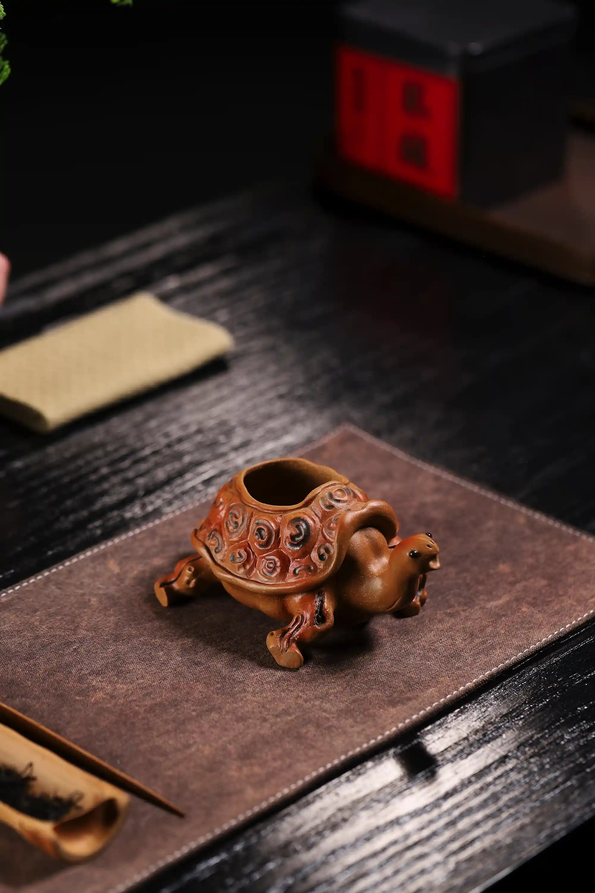 Yixing Zisha Handmade Blessing Turtle Fairness Tea Cup